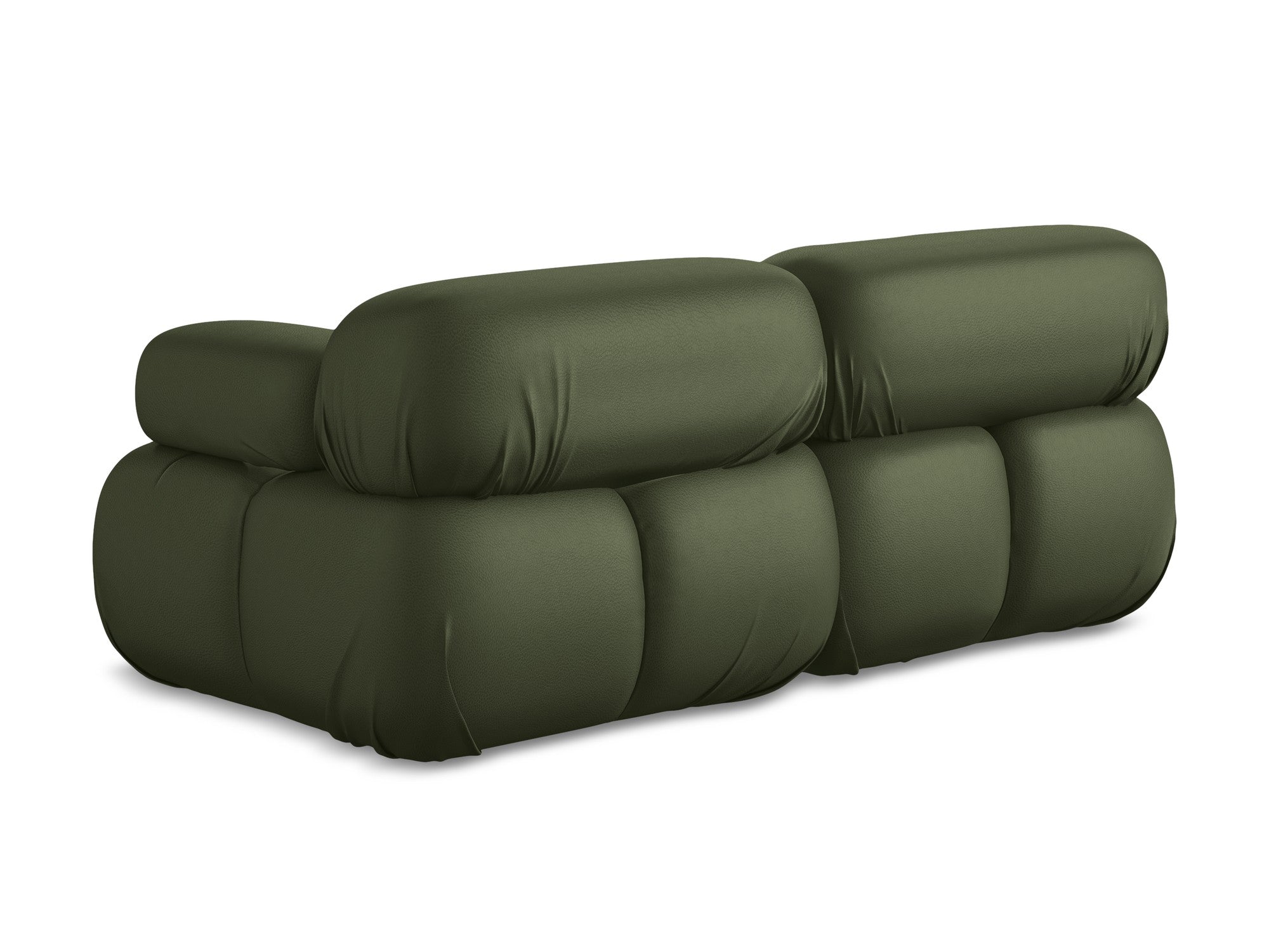 Modular 2-Seater Sofa LOKUA Dark Green Eco-Leather