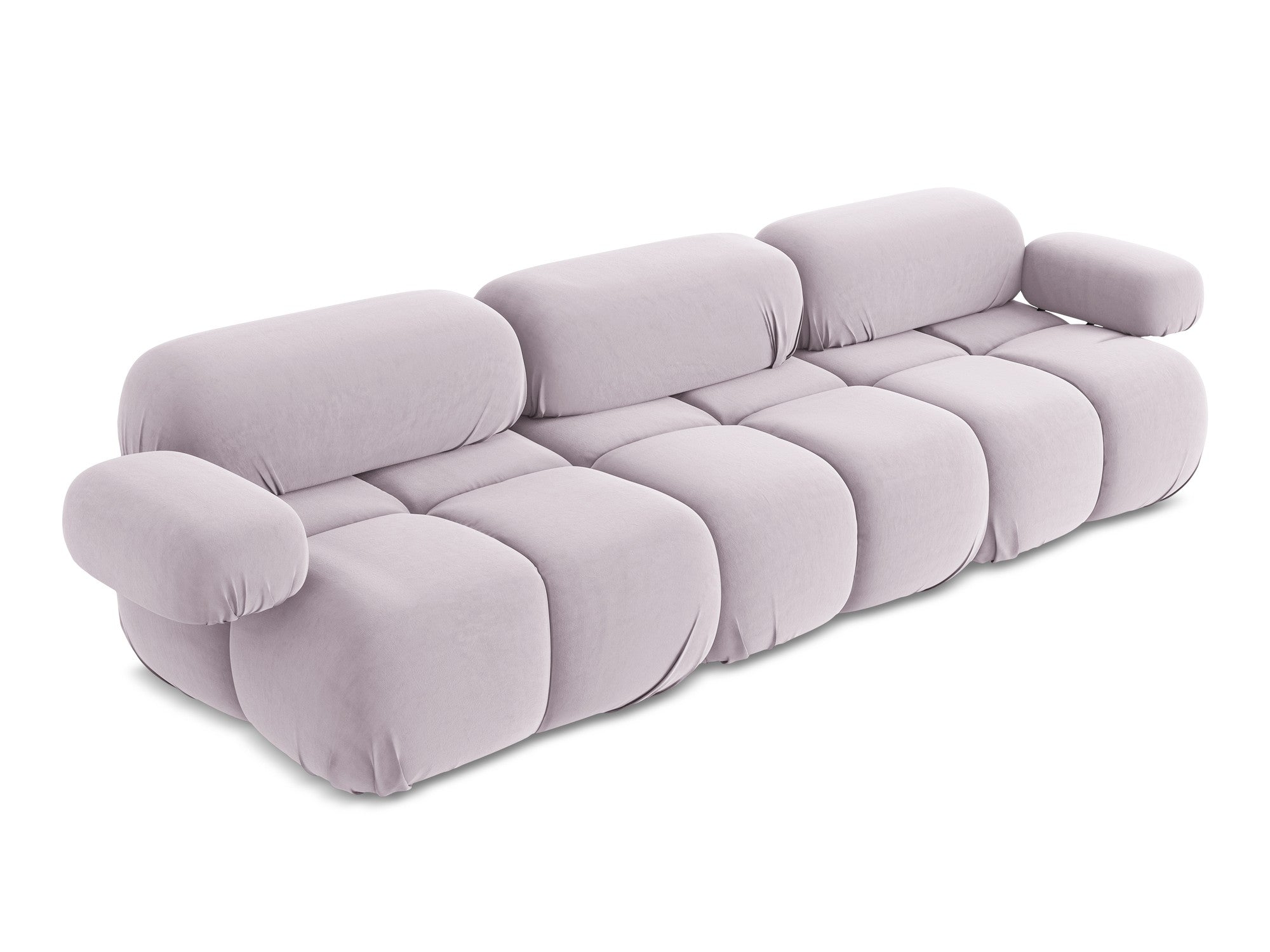 Lavender 3-Seater Velvet Modular Sofa LOKUA