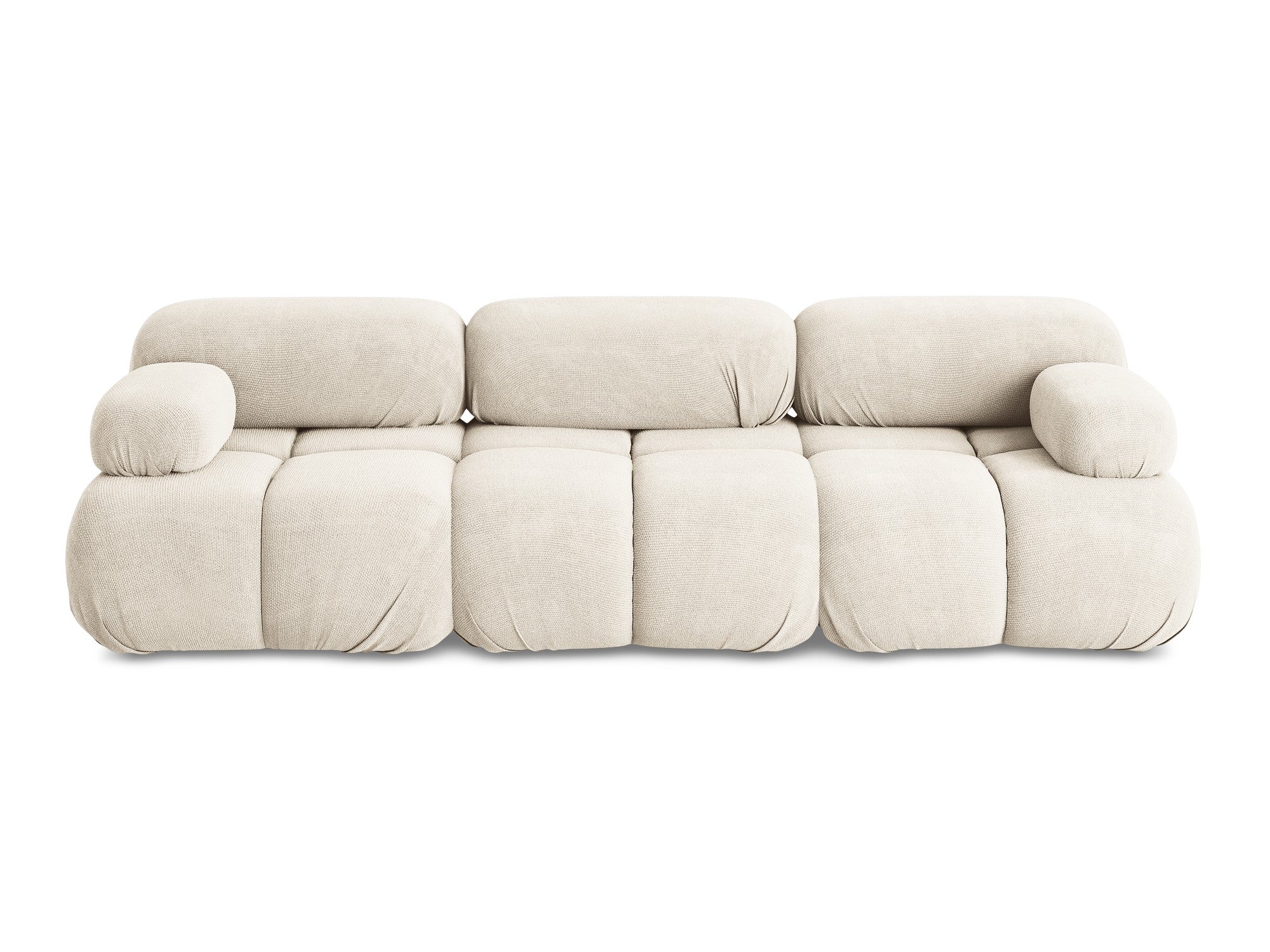Modulares 3-Sitzer-Sofa LOKUA hellbeige Chenille