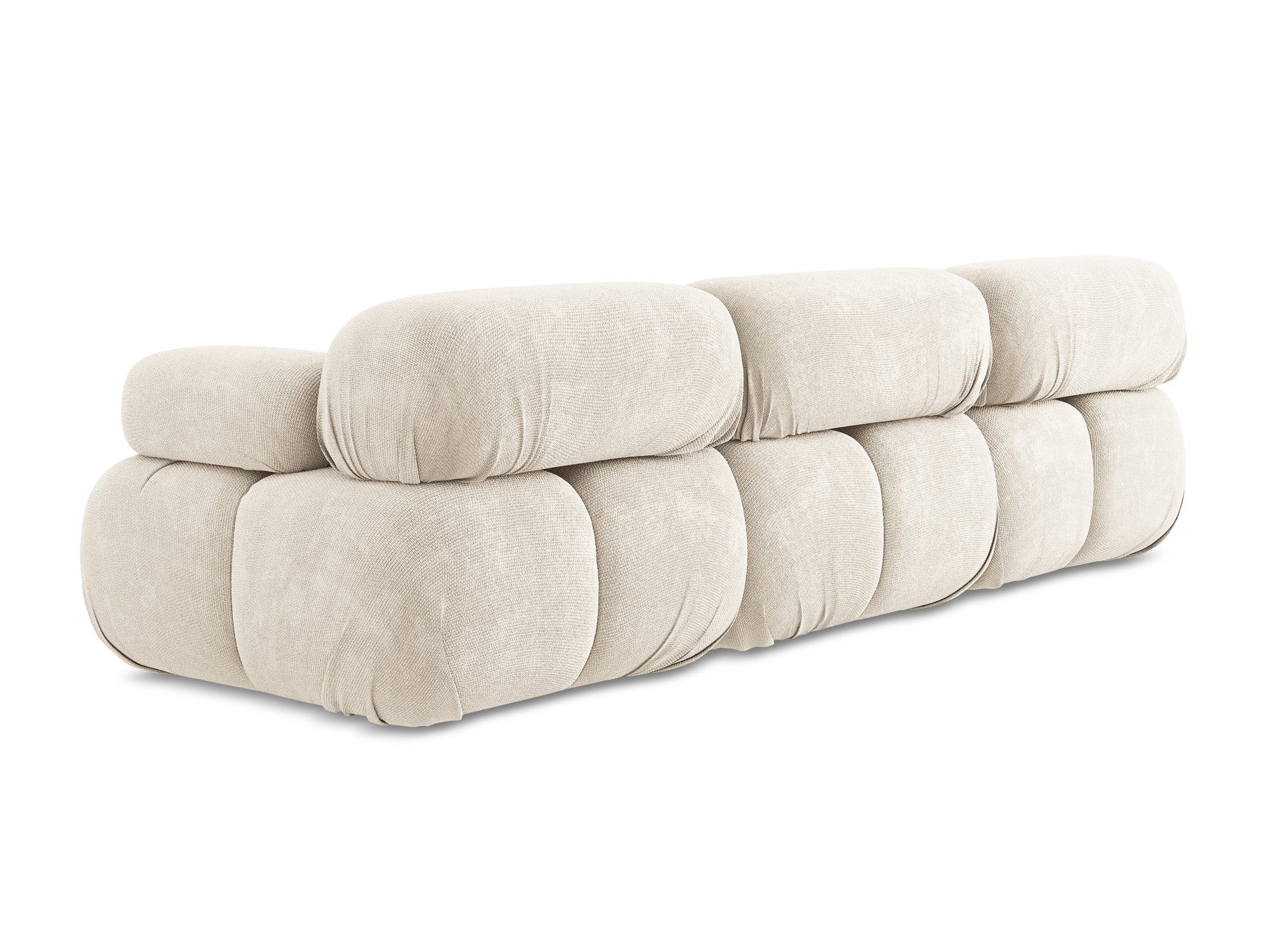 Modulares 3-Sitzer-Sofa LOKUA hellbeige Chenille