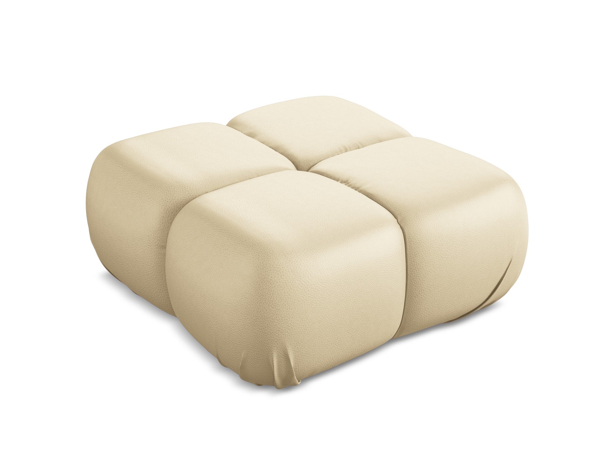 Hocker / Modul LOKUA beige Kunstleder
