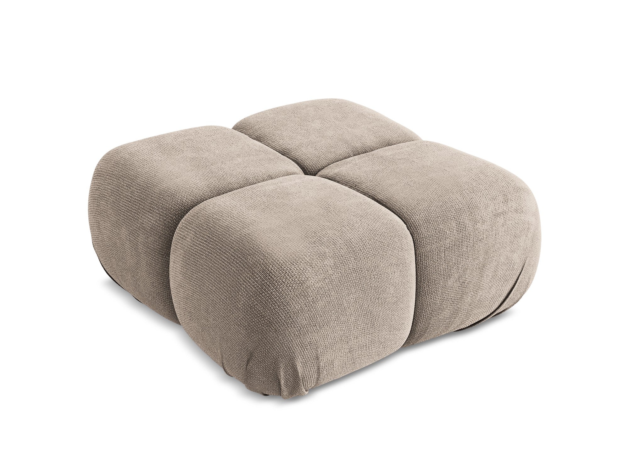 Hocker / Modul LOKUA dunkelbeige Chenille