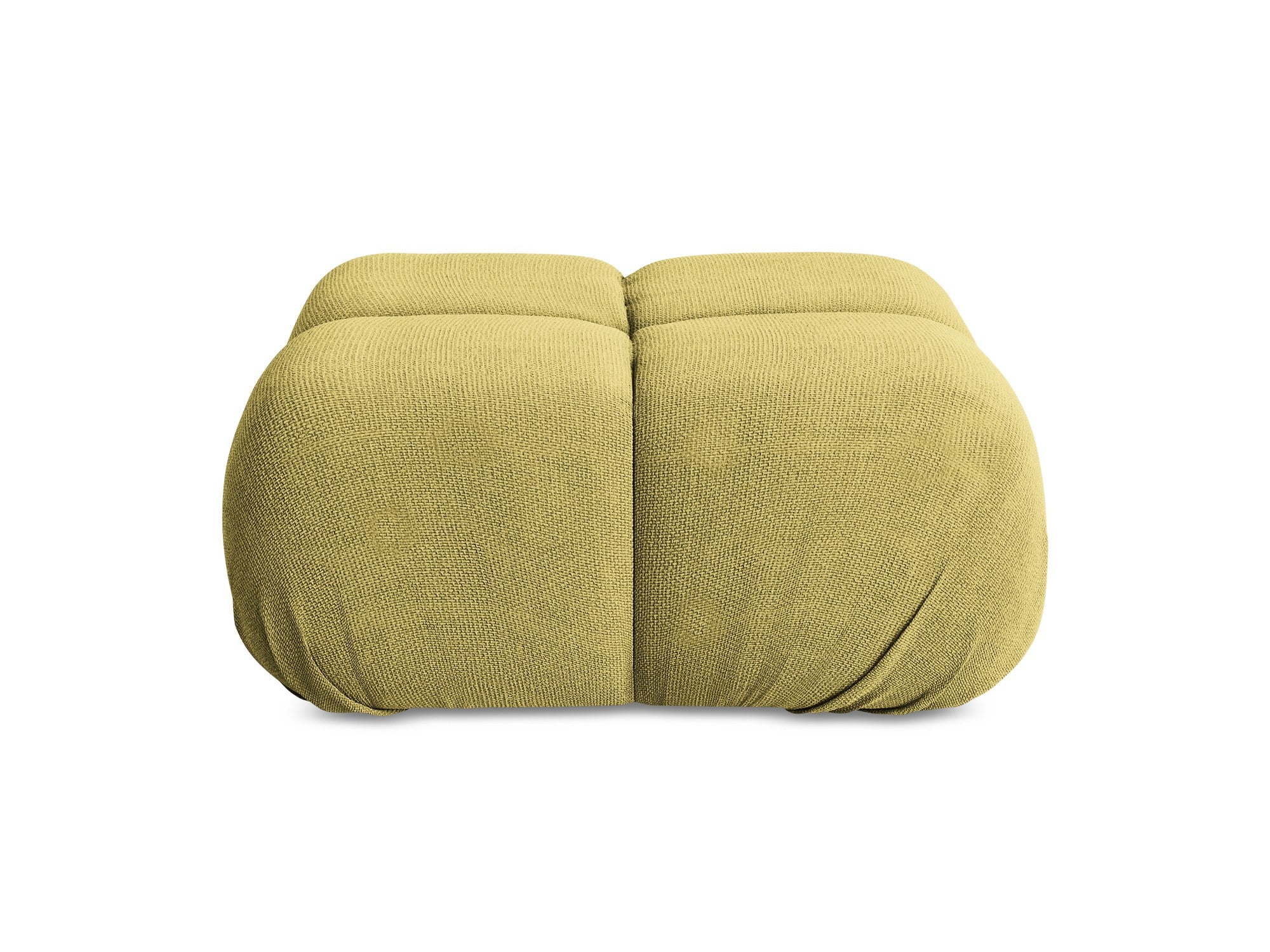 Hocker / Modul LOKUA limonengrüner Chenille