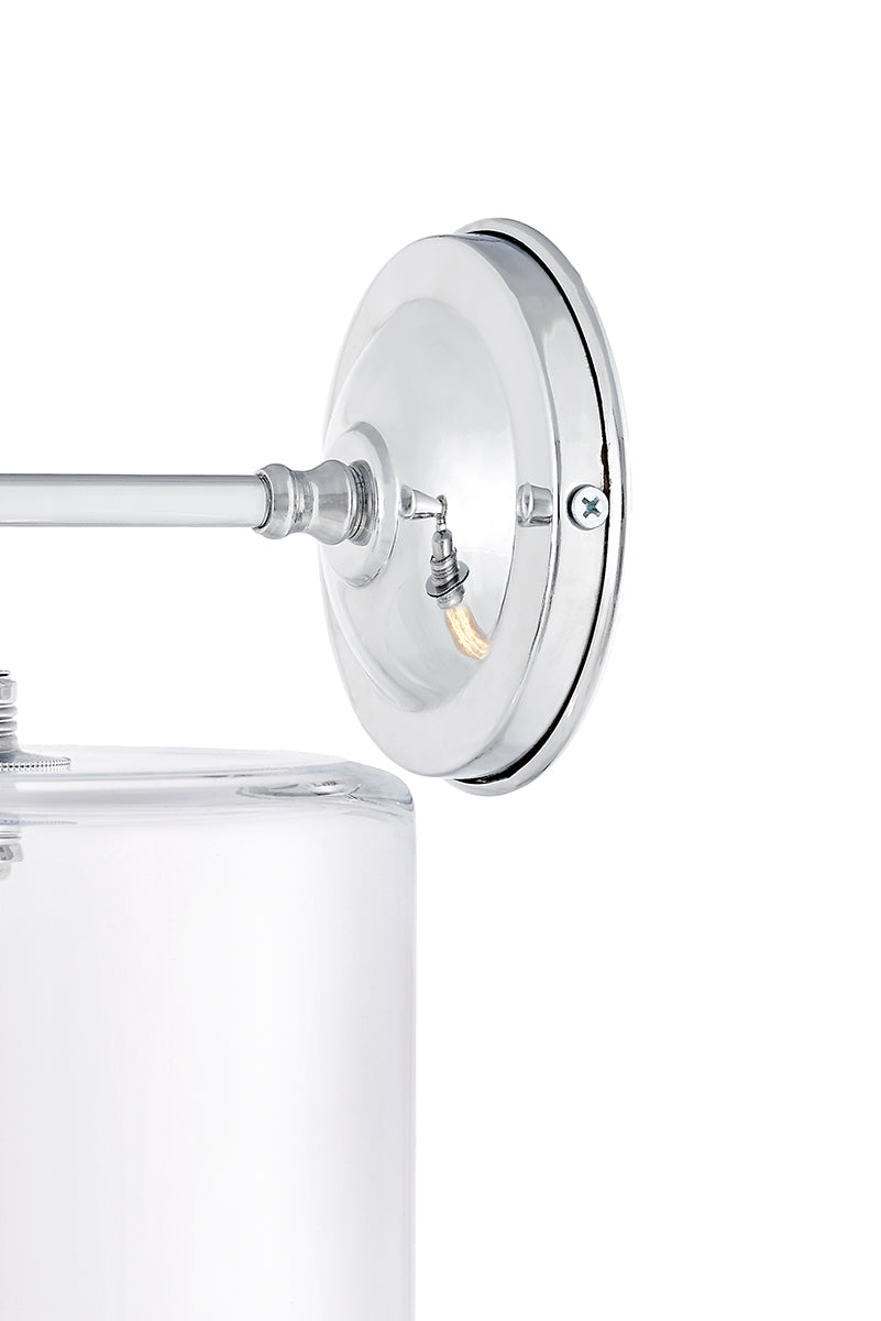 LONGIS IV wall lamp transparent with shiny chrome