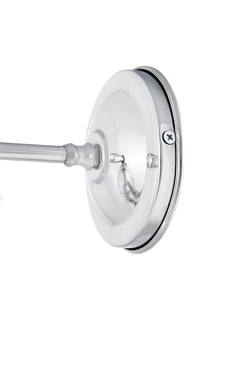 Wandleuchte LONGIS I transparent mit glänzendem Chrom