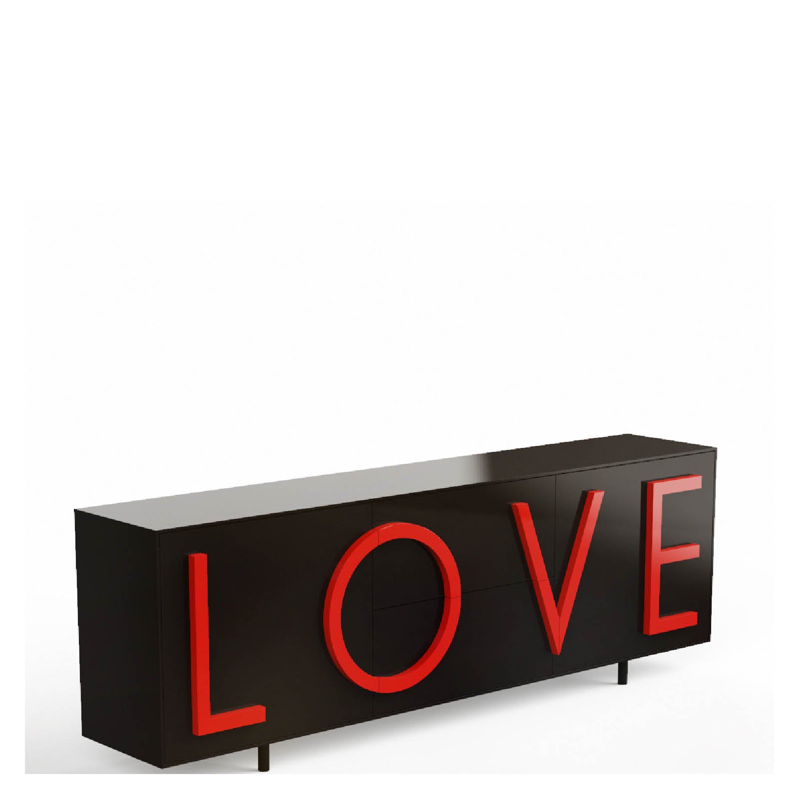 Chest of drawers Love black