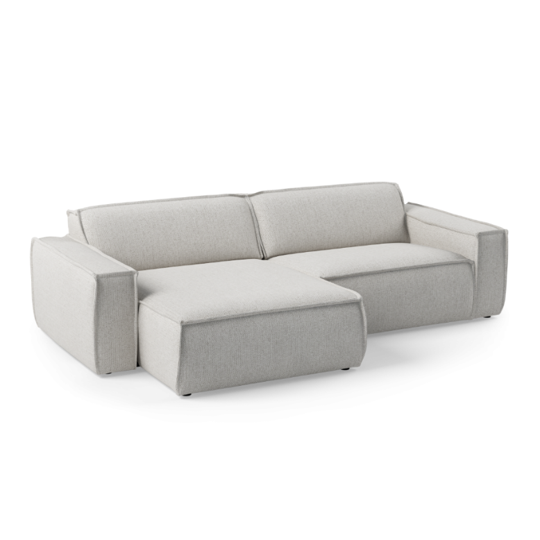 Modularer 3-Sitzer-Ecksofa links LUMO gepolstert