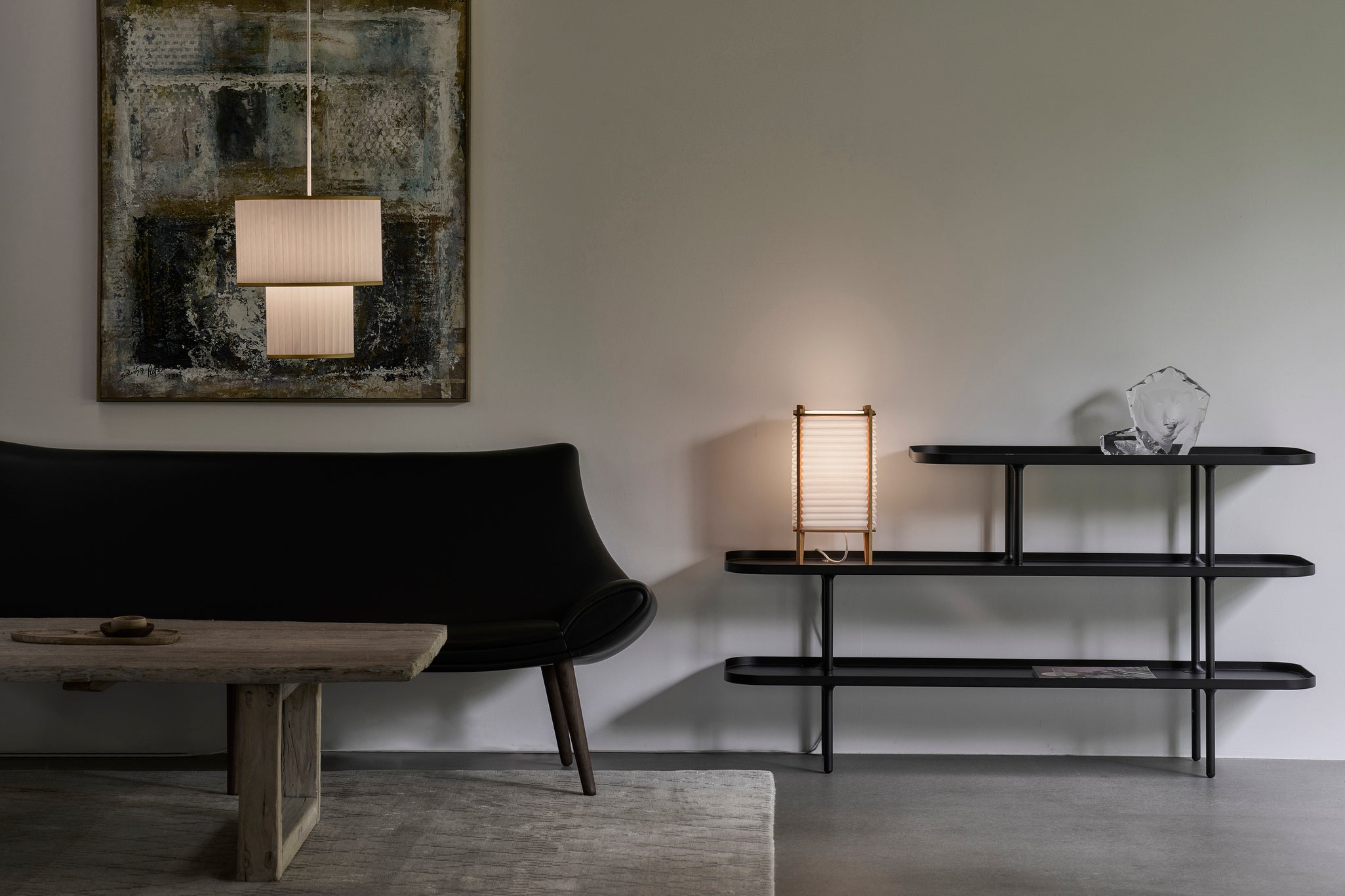 Table Lamp MODEL 303 BEE HIVE white