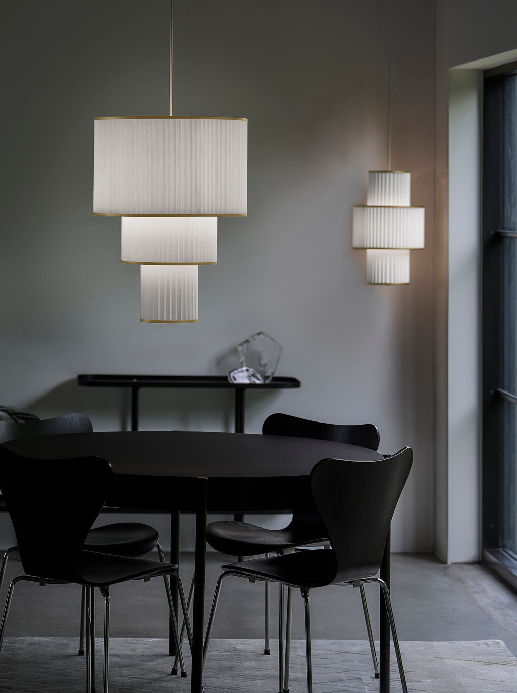 Pendelleuchte MODELL 111 PLIVELLO weiß mit Gold