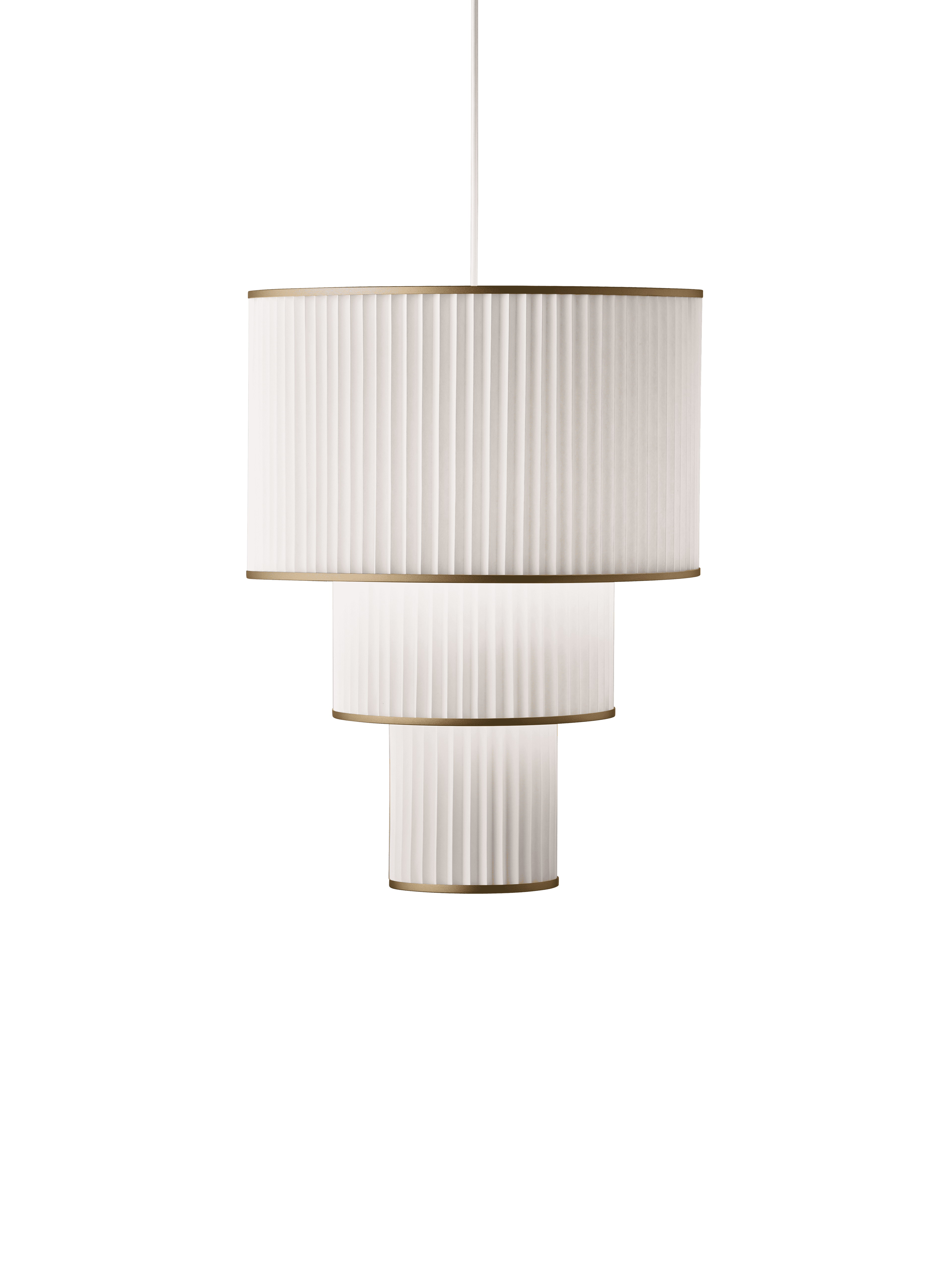 Lampa wisząca MODEL 112 PLIVELLO biały ze złotym – Le Klint