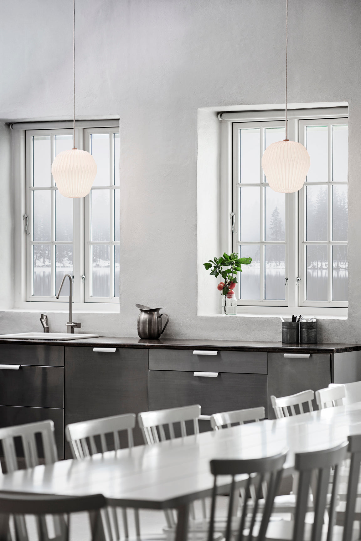 Pendelleuchte MODELL 130 BOUQUET 1 weiß