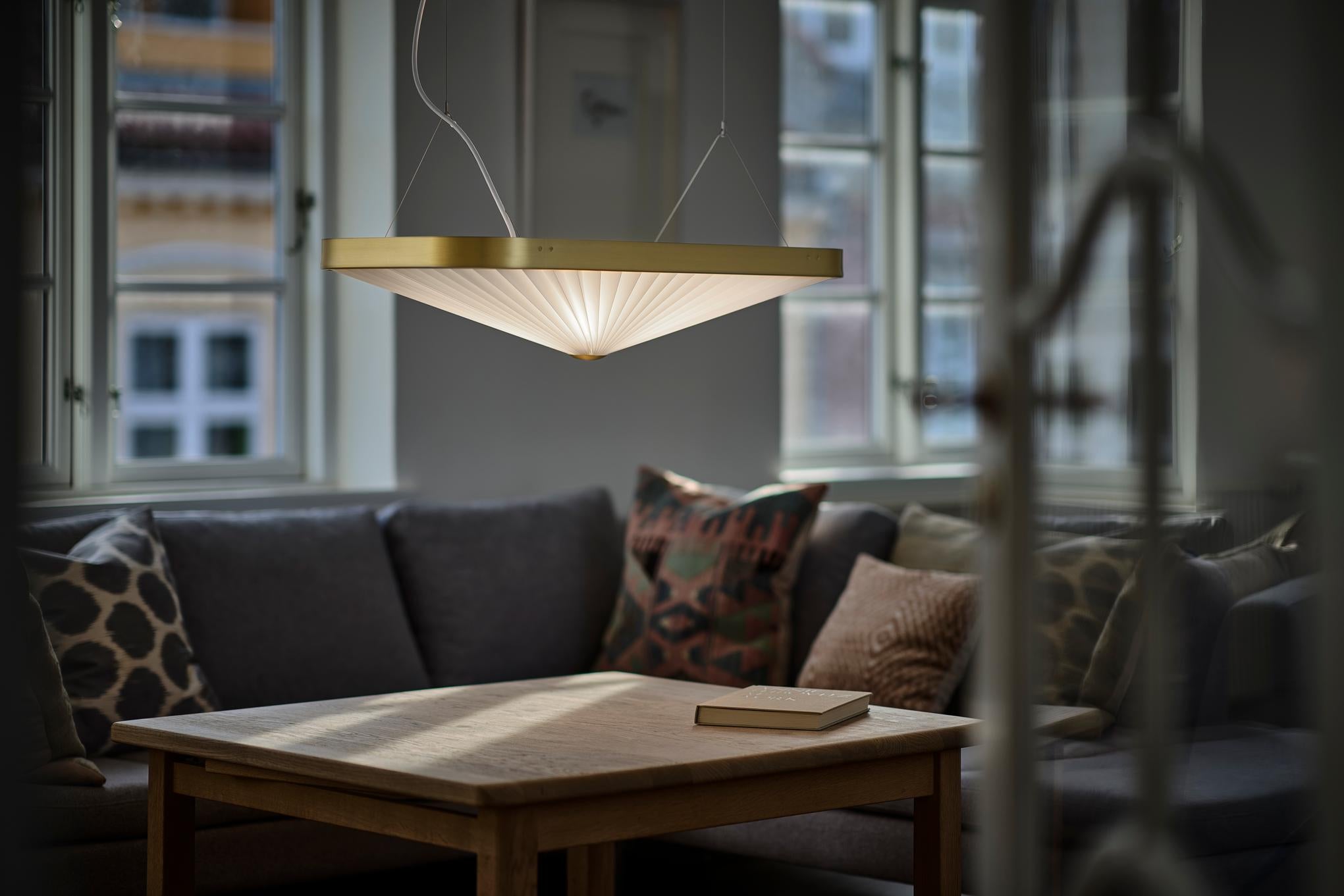 Hanging Lamp MODEL 197 CELINE white with gold