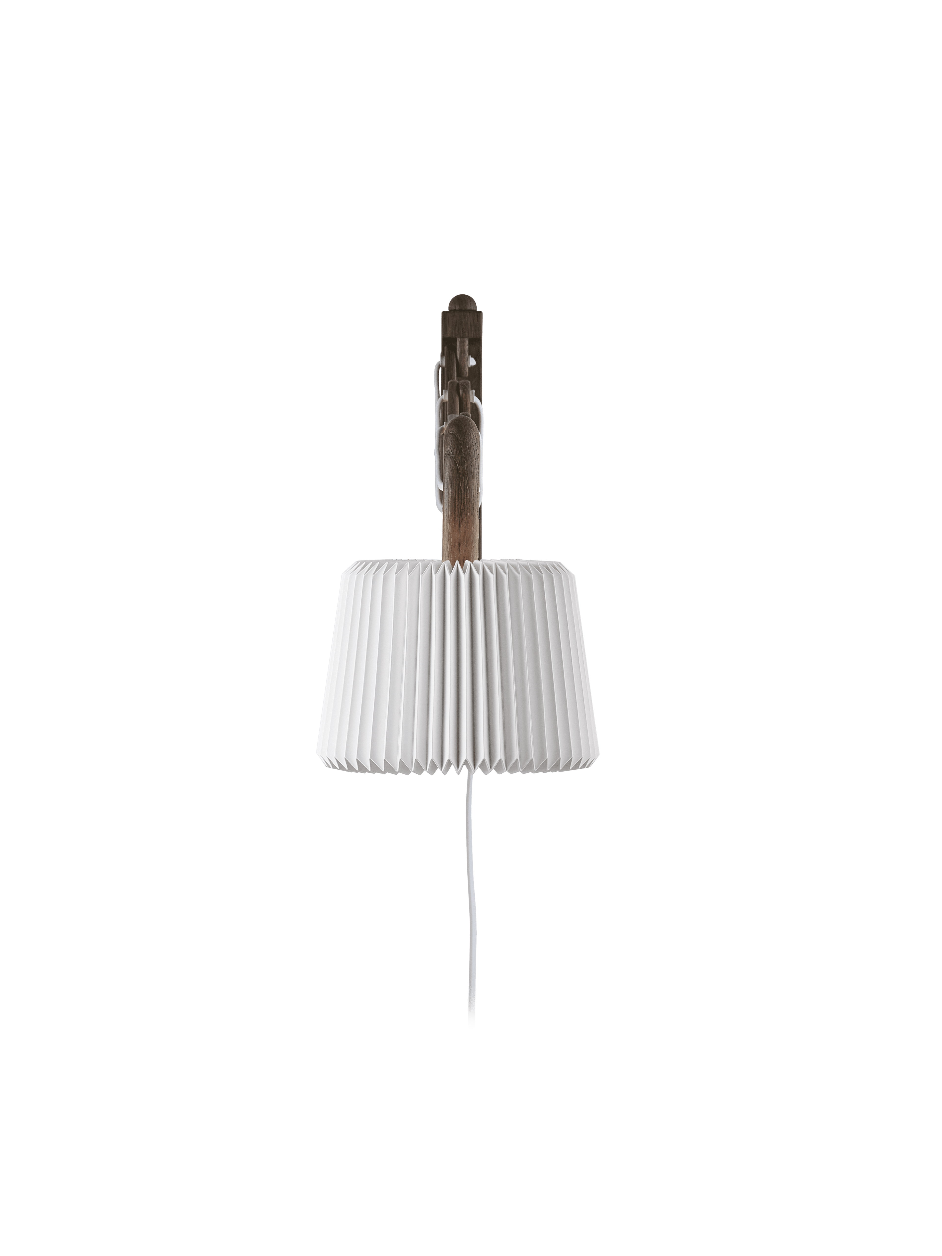 Wall lamp MODEL 223 120 SAX white with dark oak base