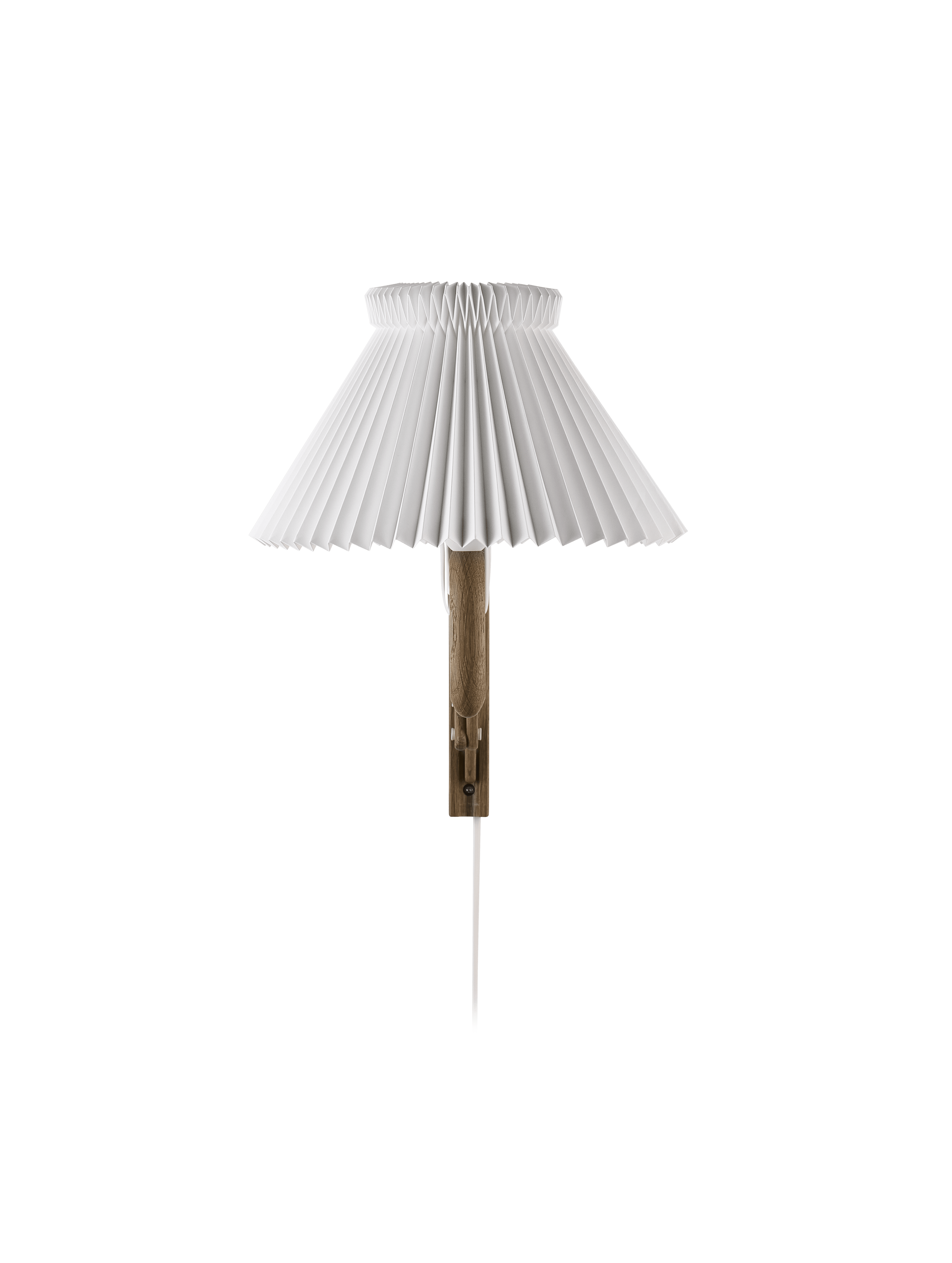 Wall lamp MODEL 224 1/17 SAX white with dark oak base