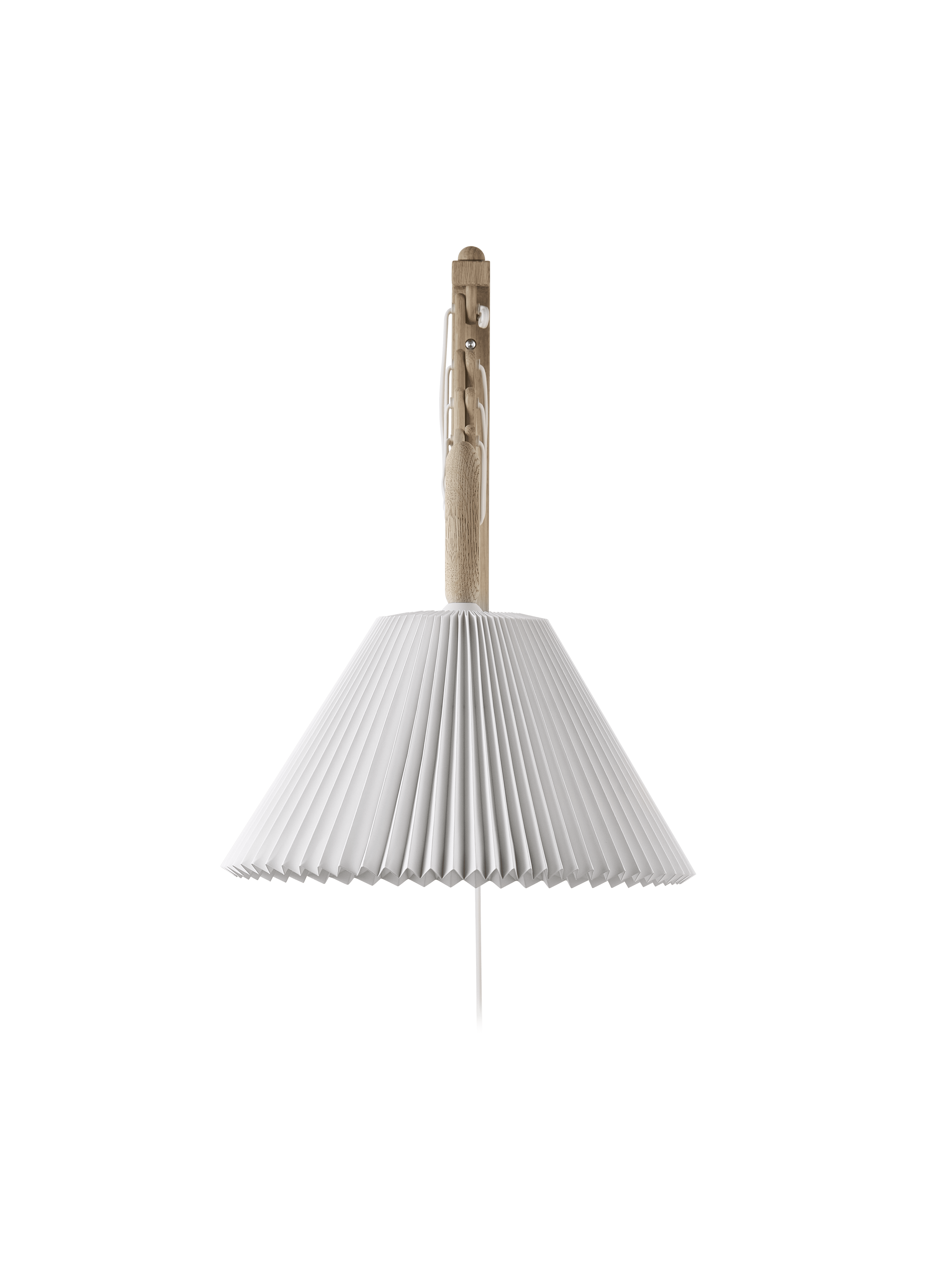 Wall lamp MODEL 233 2/21 SAX white with a light oak base