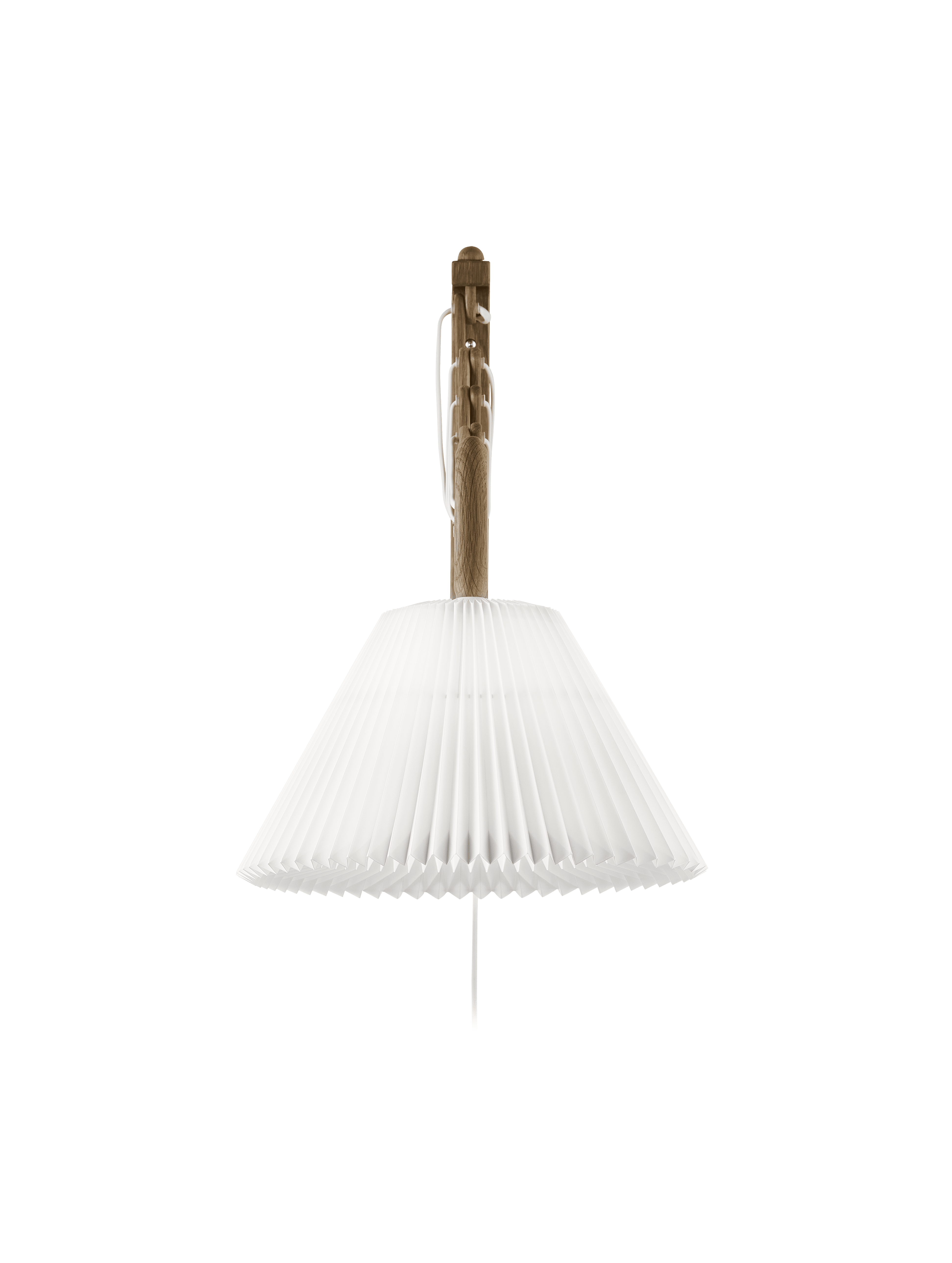Wall lamp MODEL 233 2/21 SAX white with dark oak base