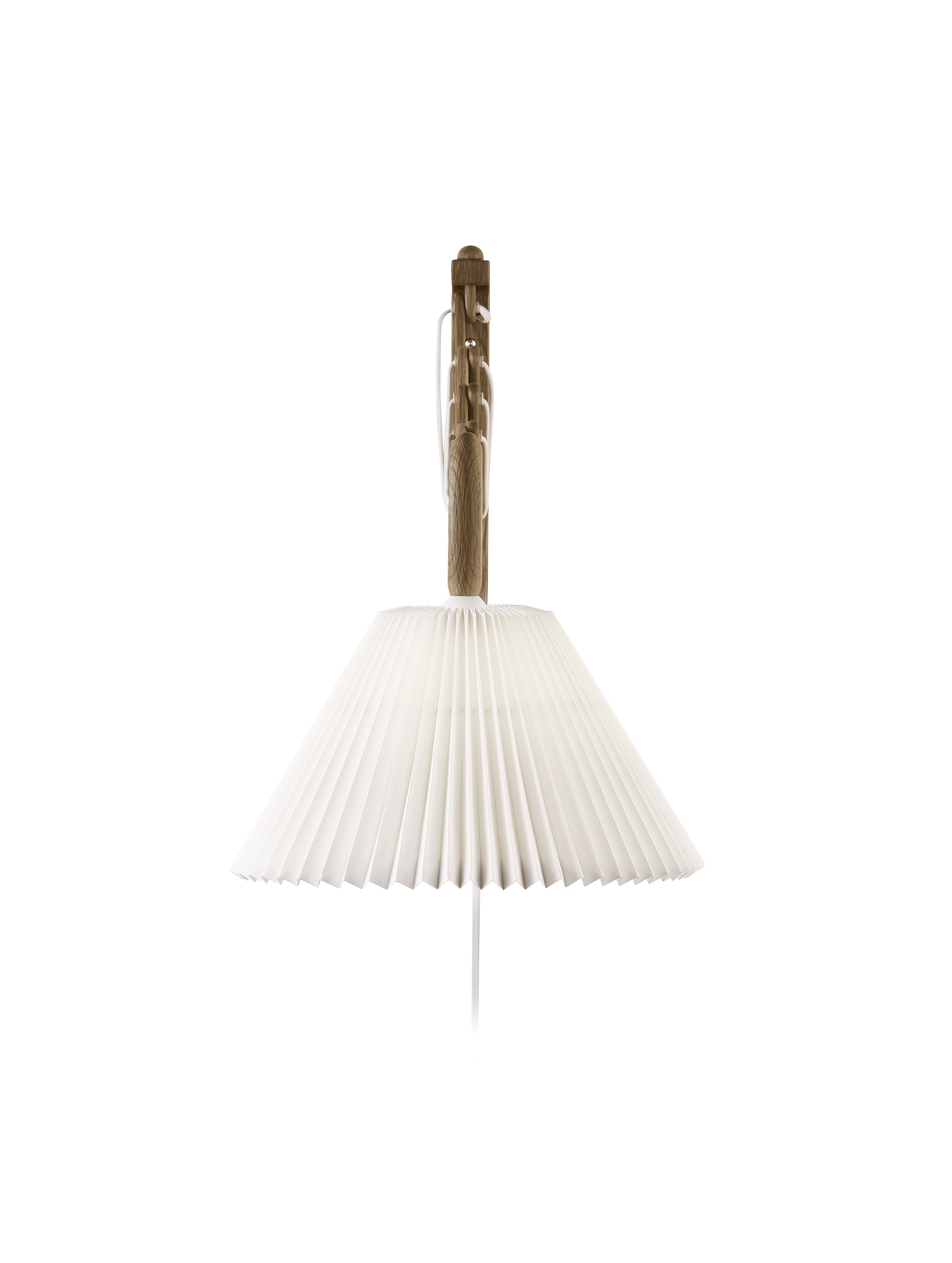 Wall lamp MODEL 233 2/21 SAX white with dark oak base
