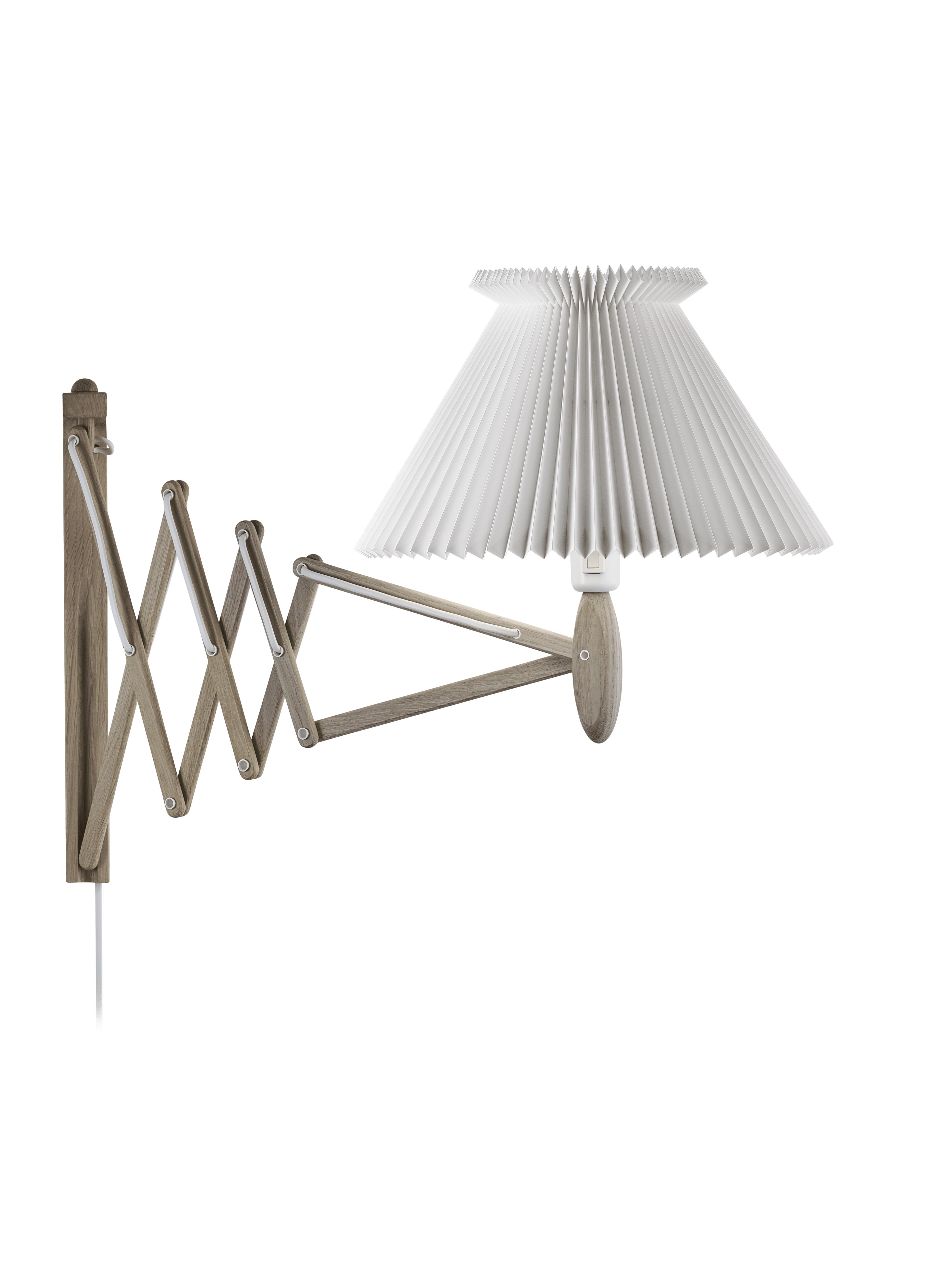Wall Lamp MODEL 234 6/21 SAX white with light oak base