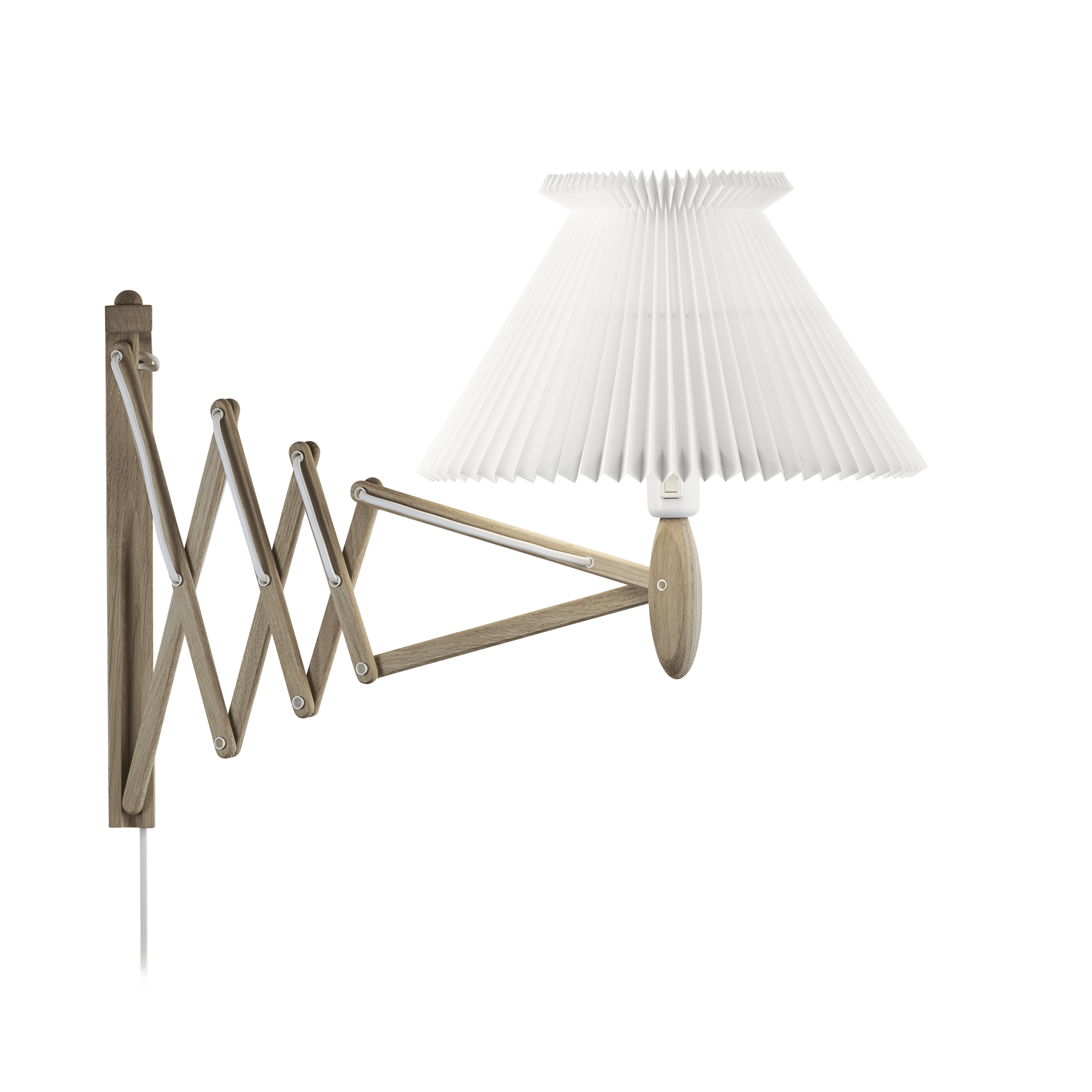 Wall Lamp MODEL 234 6/21 SAX white with light oak base