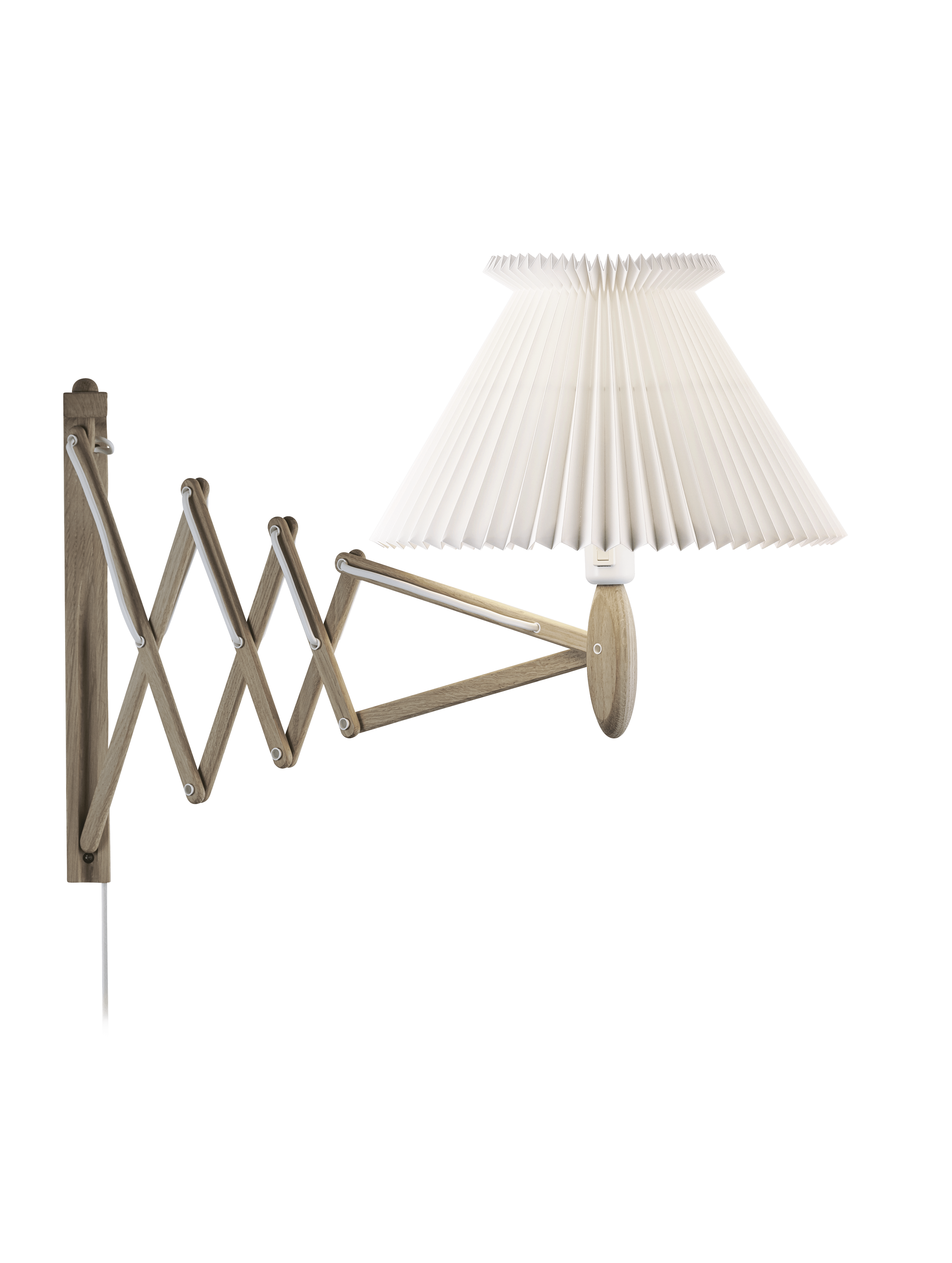 Wall Lamp MODEL 234 6/21 SAX white with light oak base