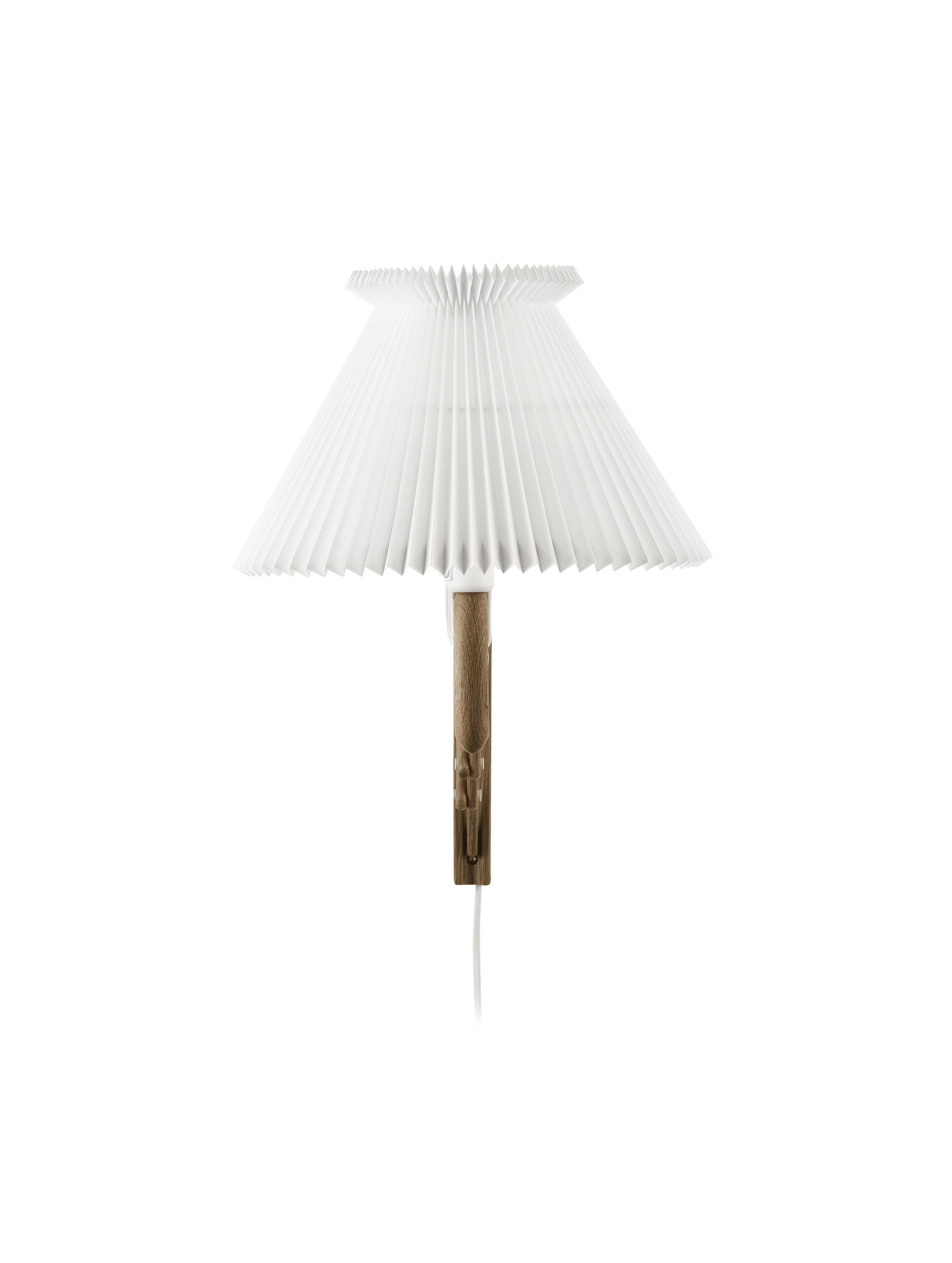 Wandleuchte MODELL 234 6/21 SAX weiß mit dunklem Eichenfuß
