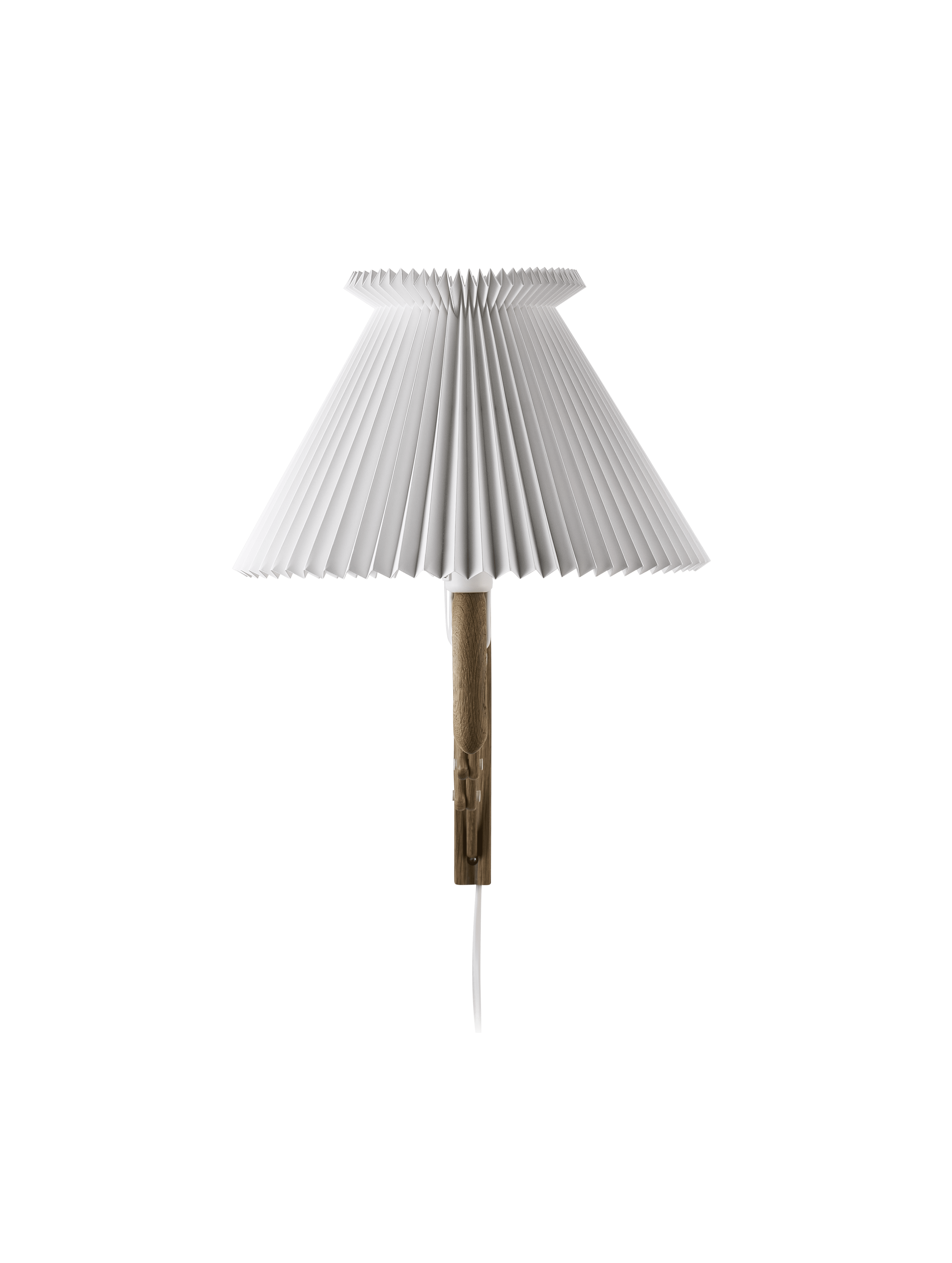 Wandleuchte MODELL 234 6/21 SAX weiß mit dunklem Eichenfuß