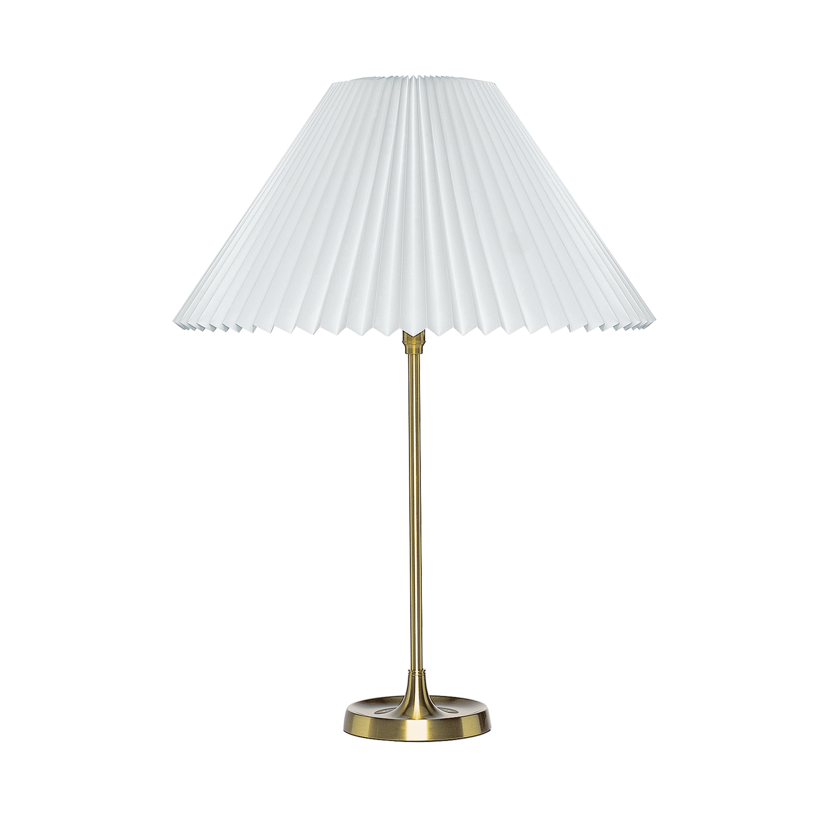 Table lamp MODEL 307 white with brass base