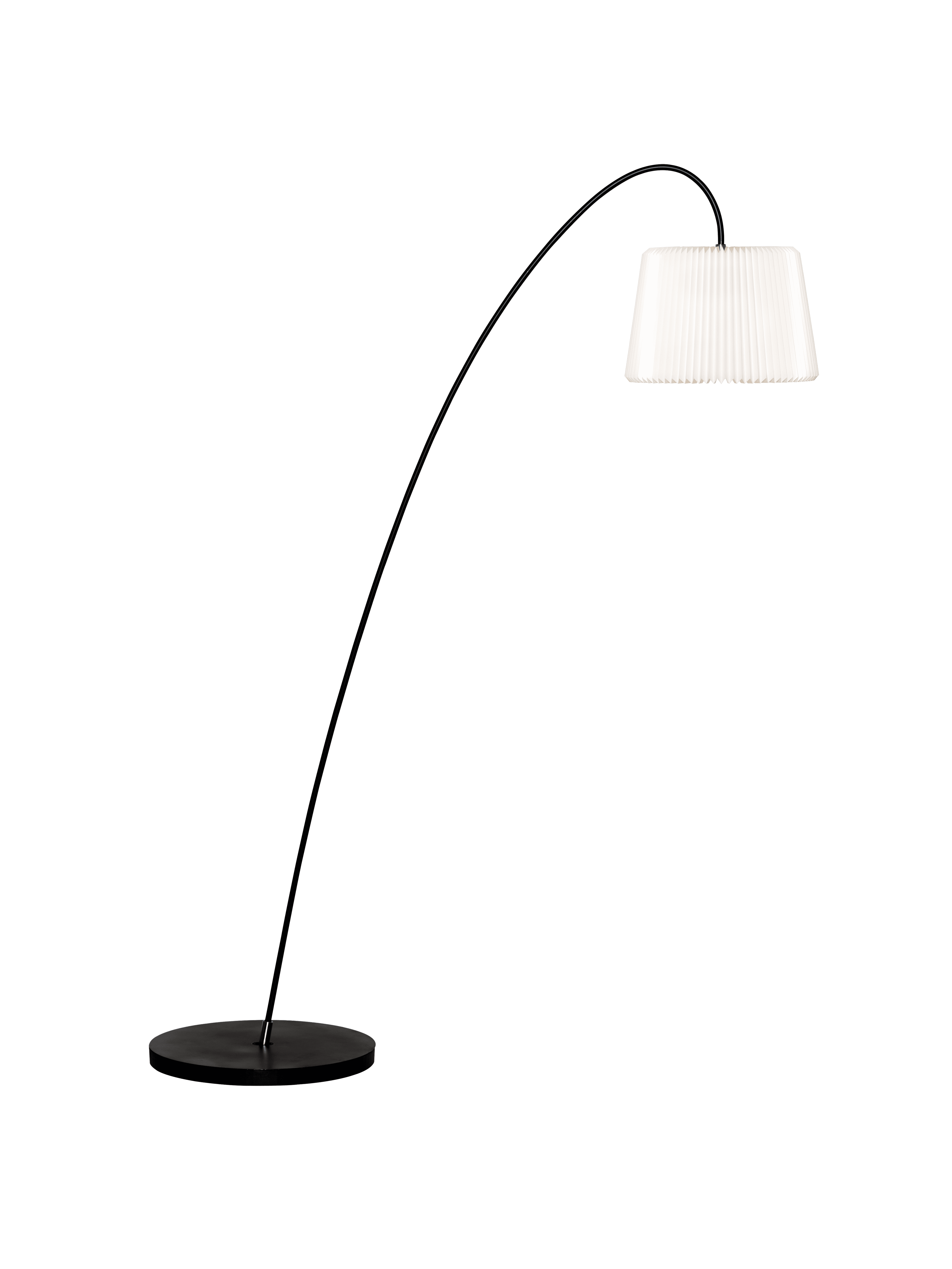 Floor lamp MODEL 320 SNOWDROP white with black base
