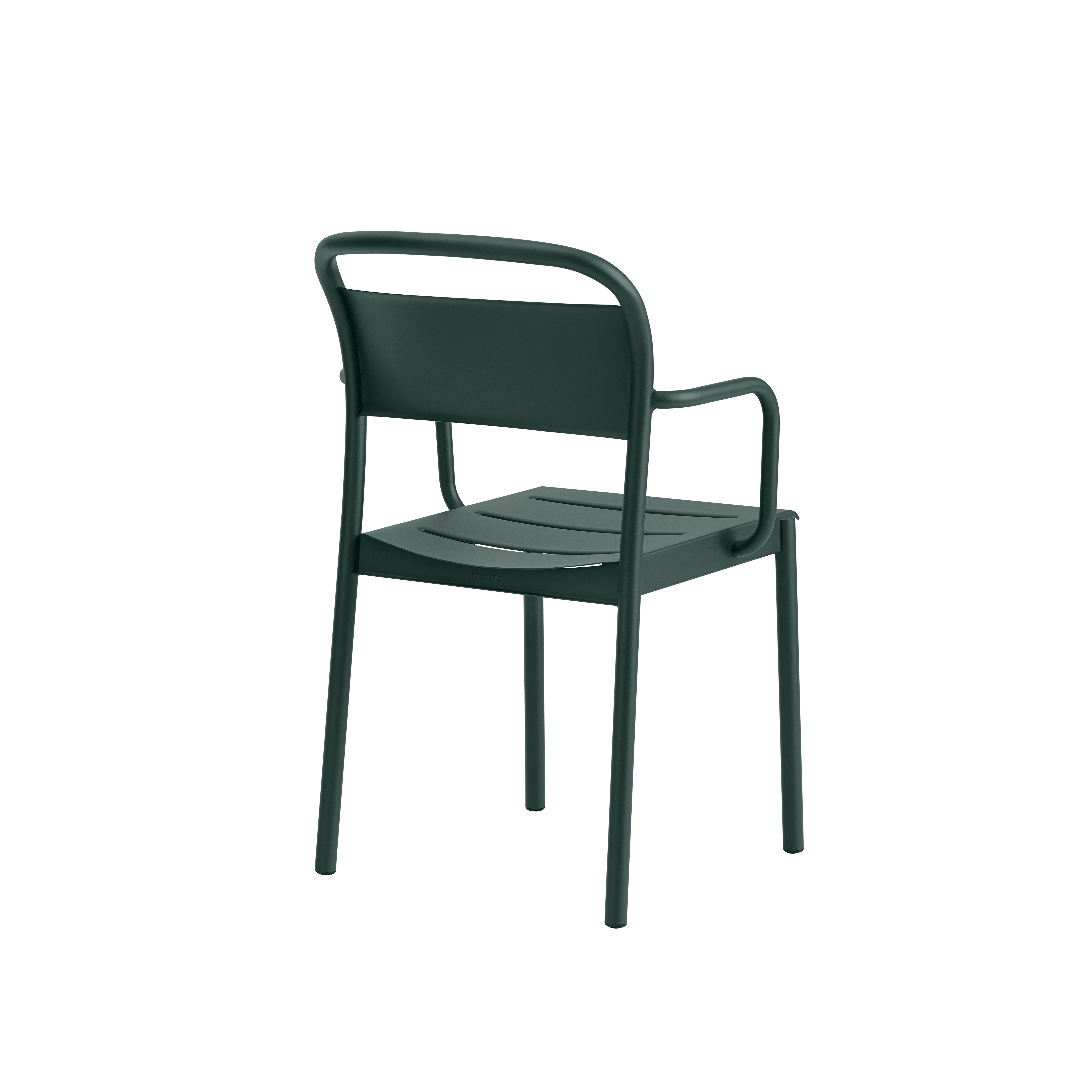 Outdoor Armchair LINEAR Dark Green Steel