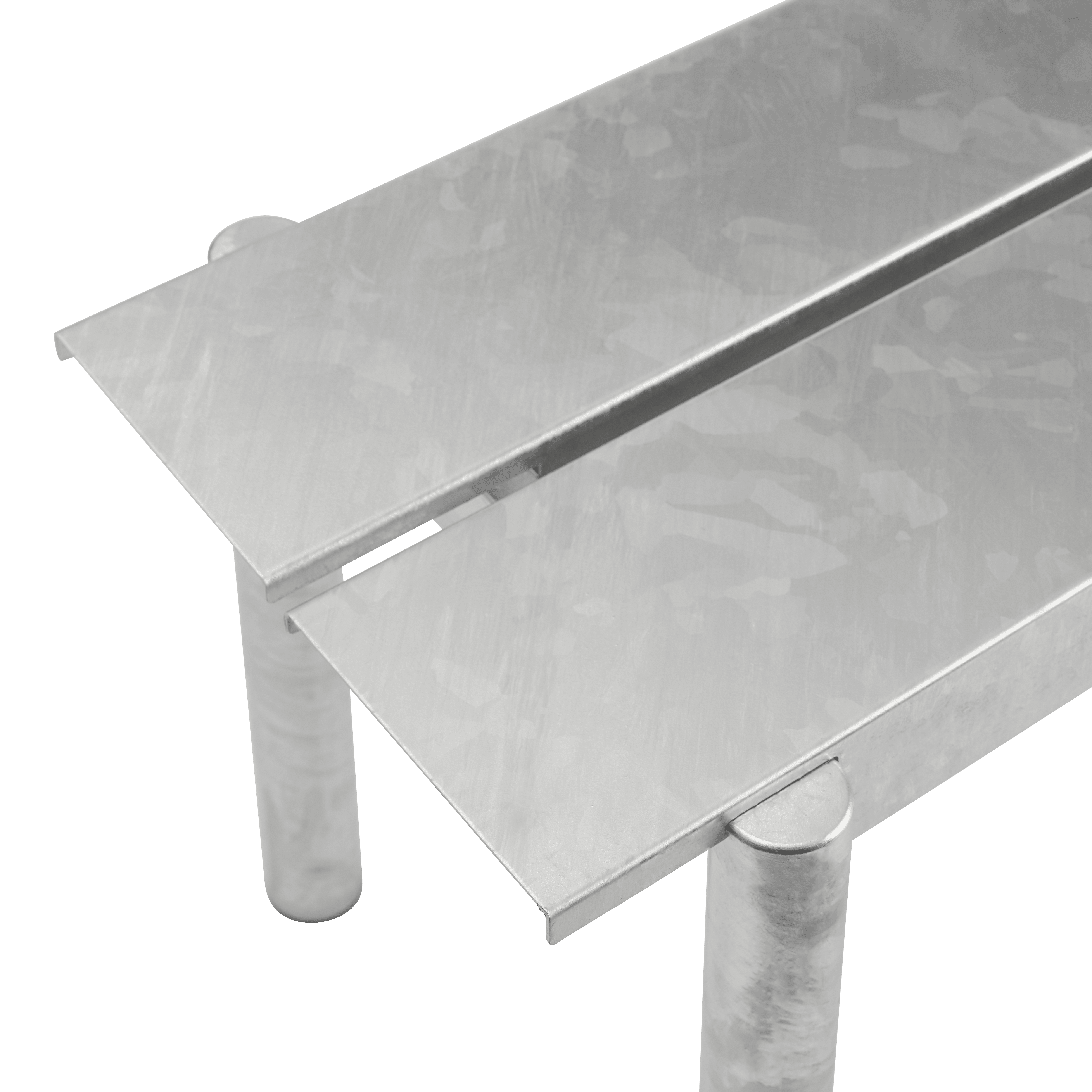 Bänke für den Außenbereich LINEAR verzinkter Stahl