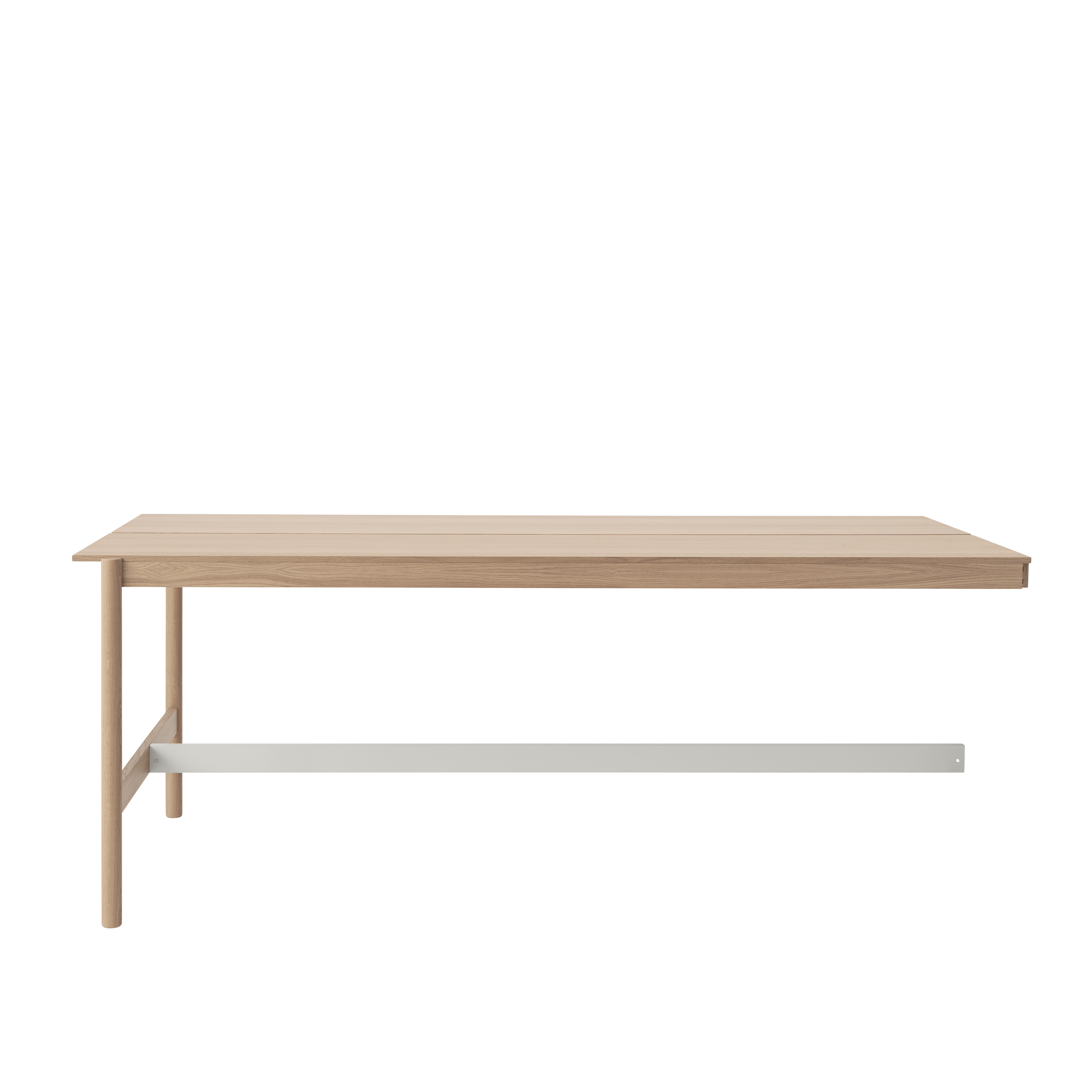 LINEAR SYSTEM HIGH Office Desk - Configuration 1, Oak Veneer