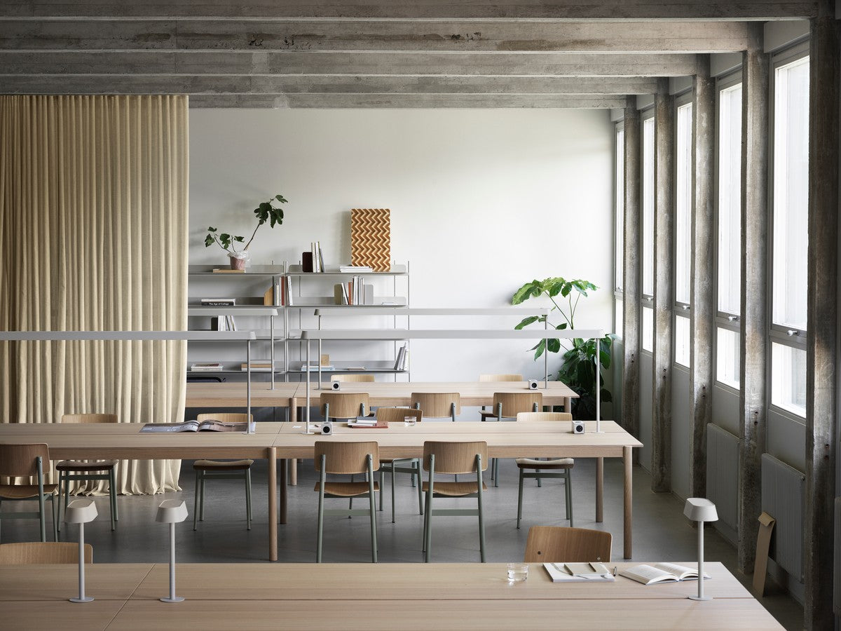 LINEAR SYSTEM Office Desk - CONFIGURATION 2 Oak Veneer
