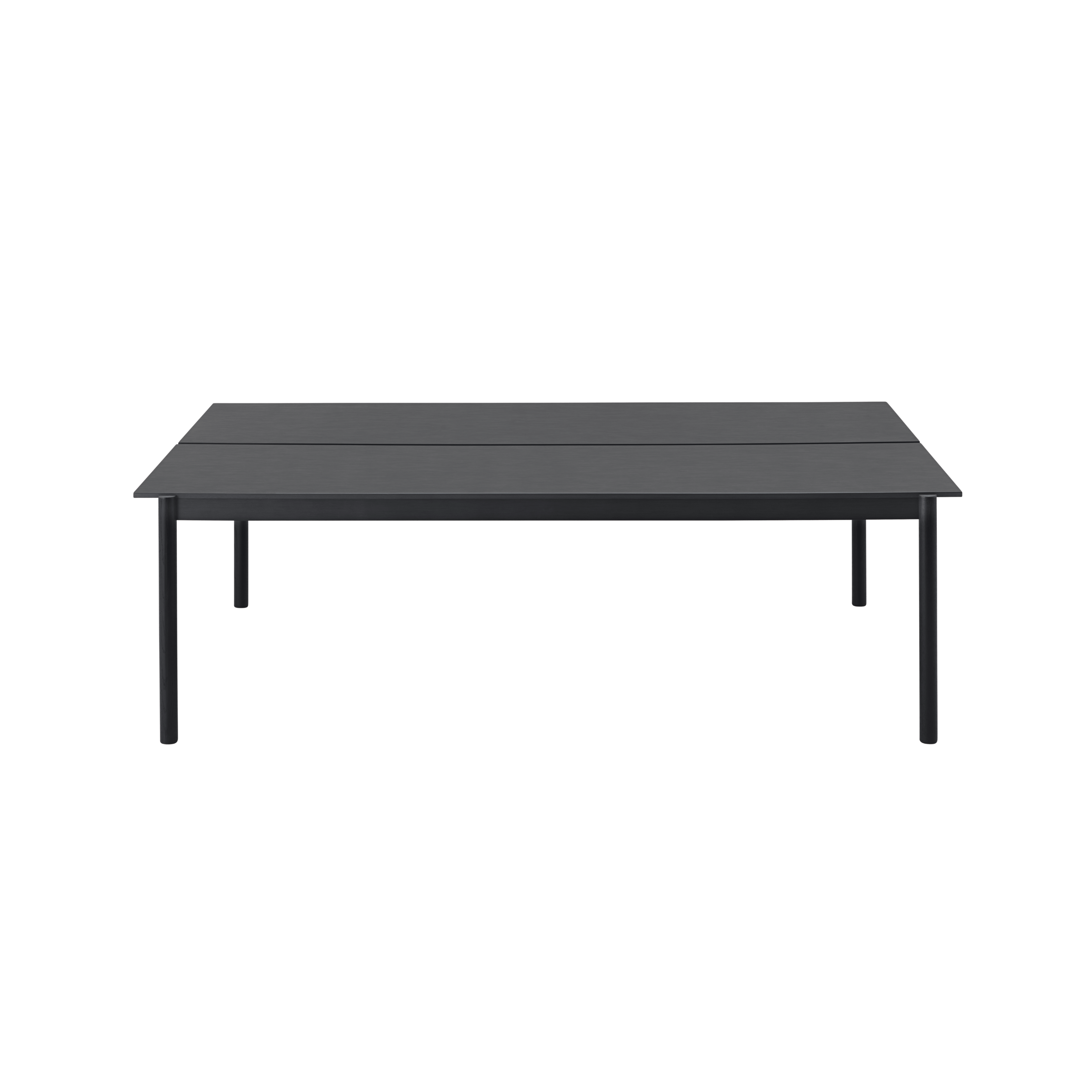 LINEAR SYSTEM black ash veneer office table