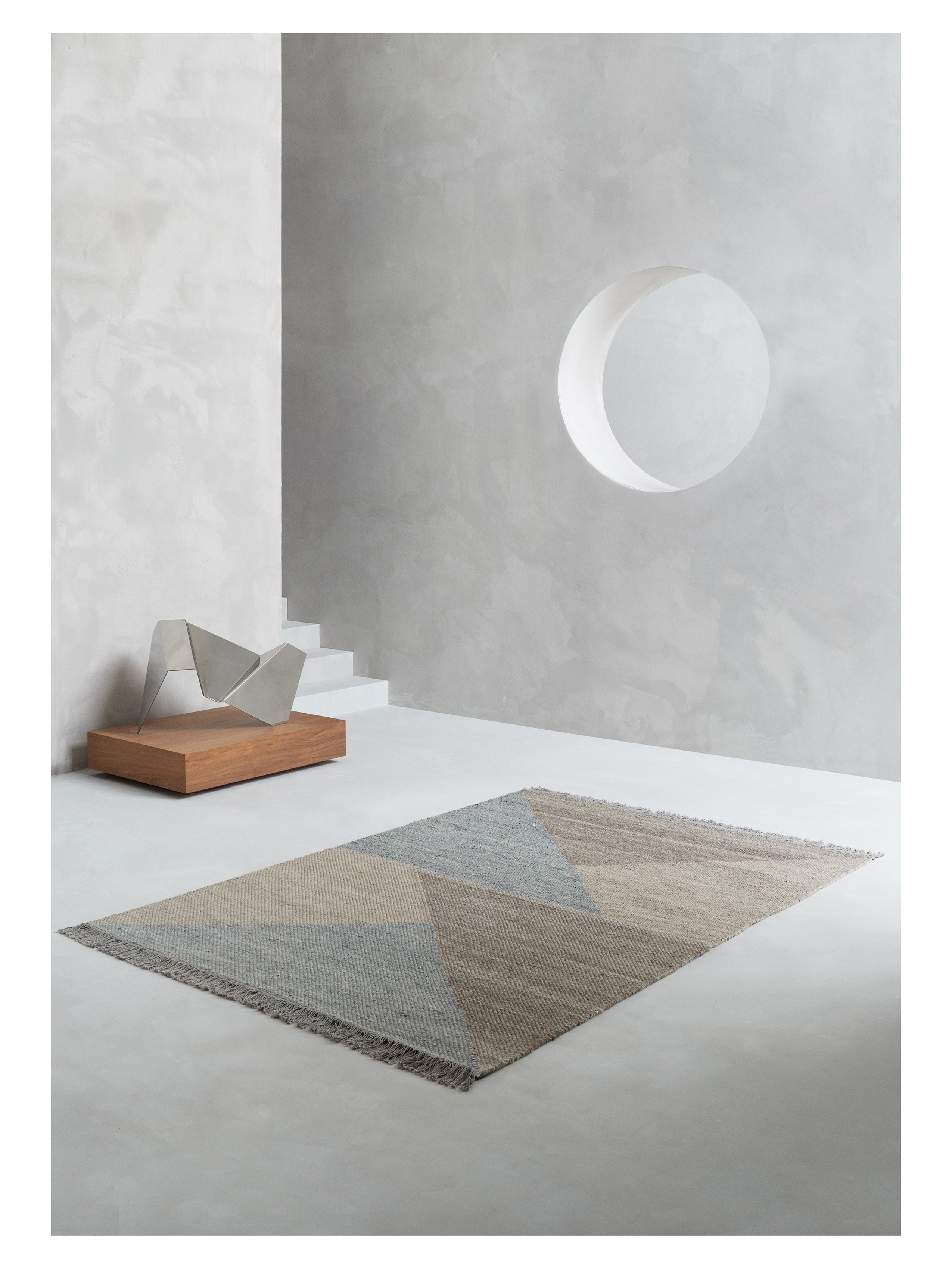 SKULD rug brown with gray