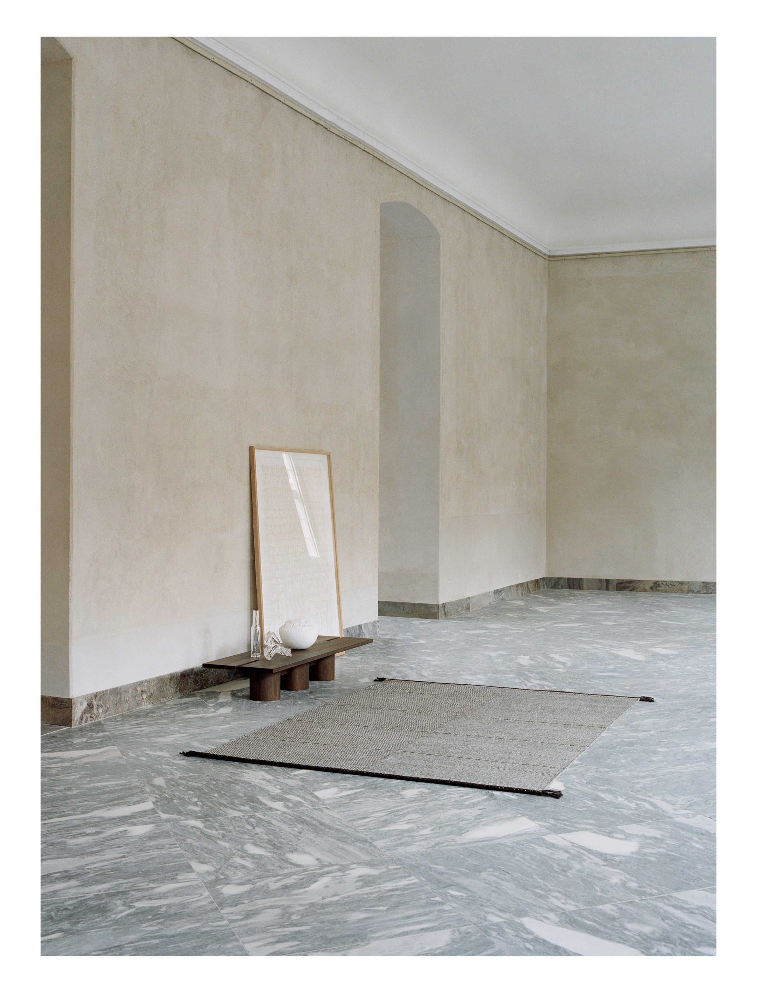 Teppich VISION WALK grau mit moosgrün