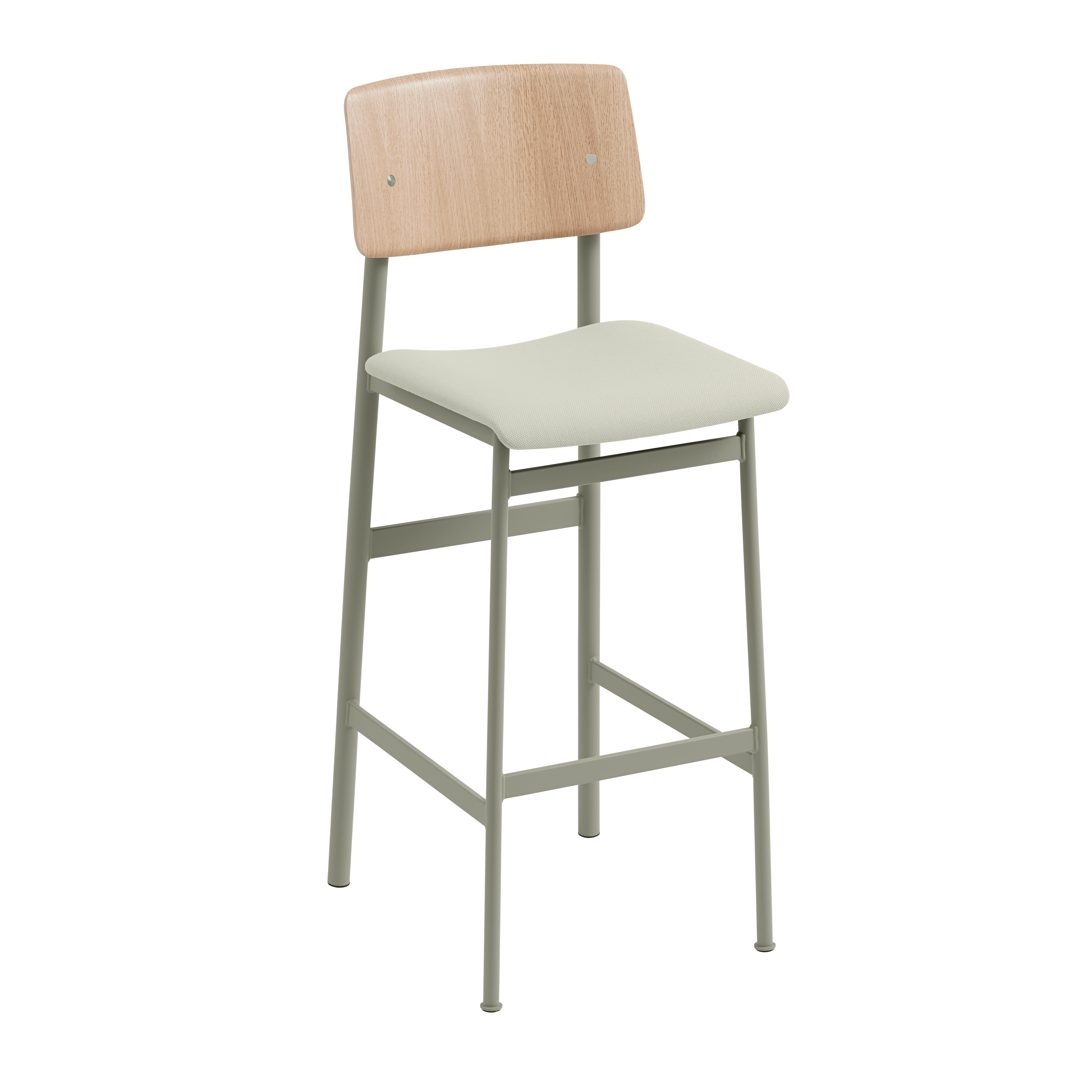 Personalisierbarer LOFT Barhocker mit grüßem Fuß