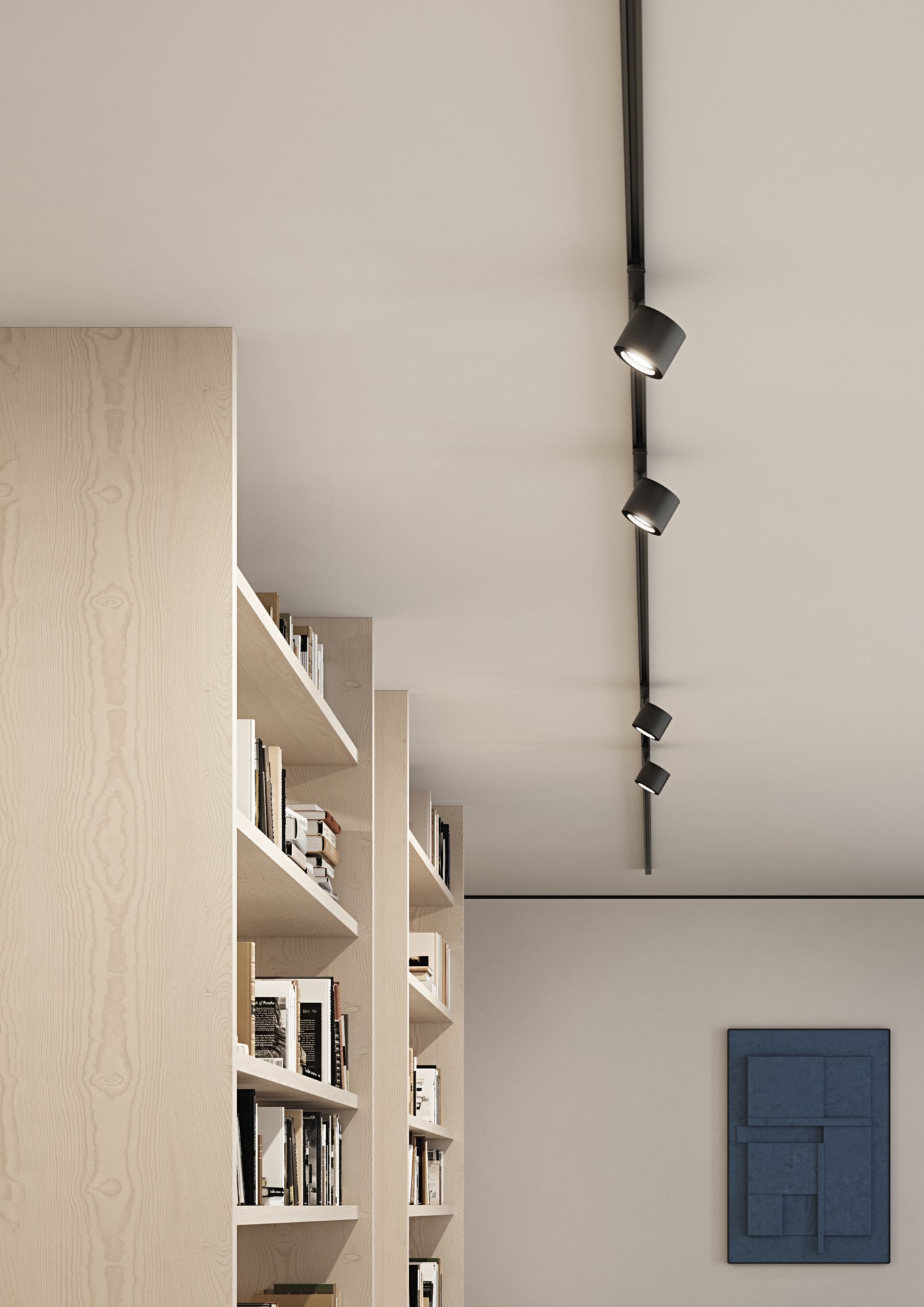 LP 072 SEMI-RECESSED black recessed spotlight