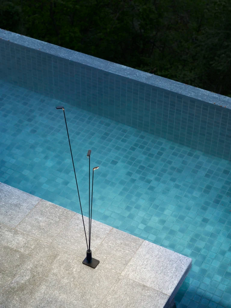 Tragbare Außenstehlampe FLIA schwarz