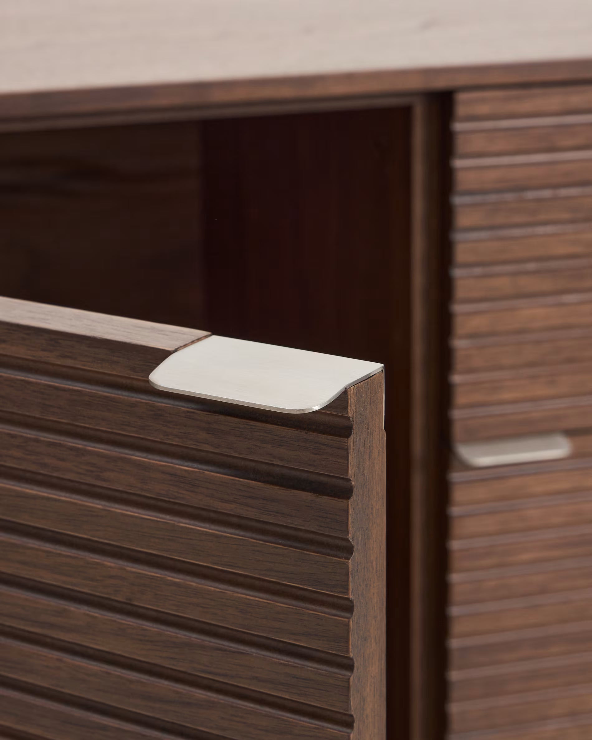 Kommode NORLEN dunkelbraun Nussbaumfurnier