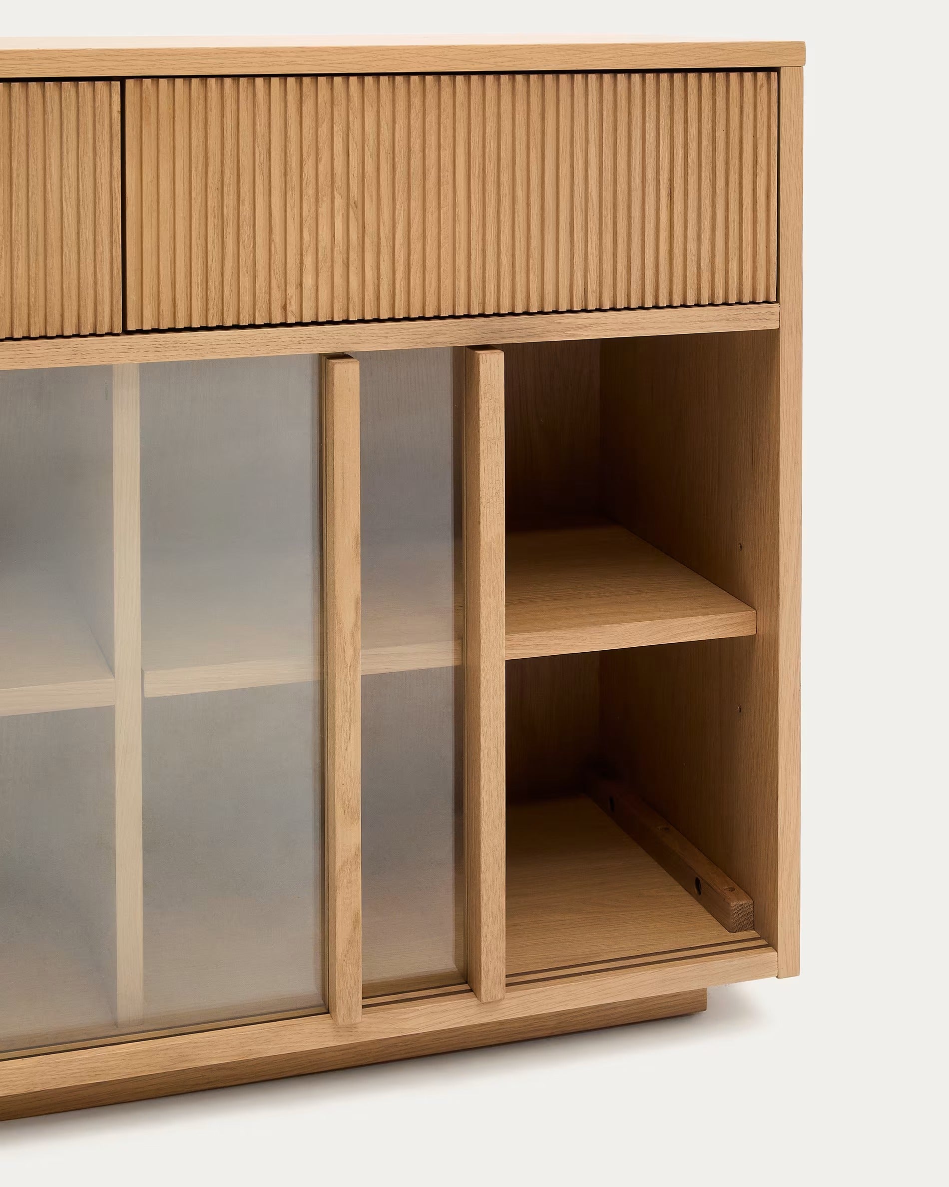 Helvine Oak Veneer Sideboard