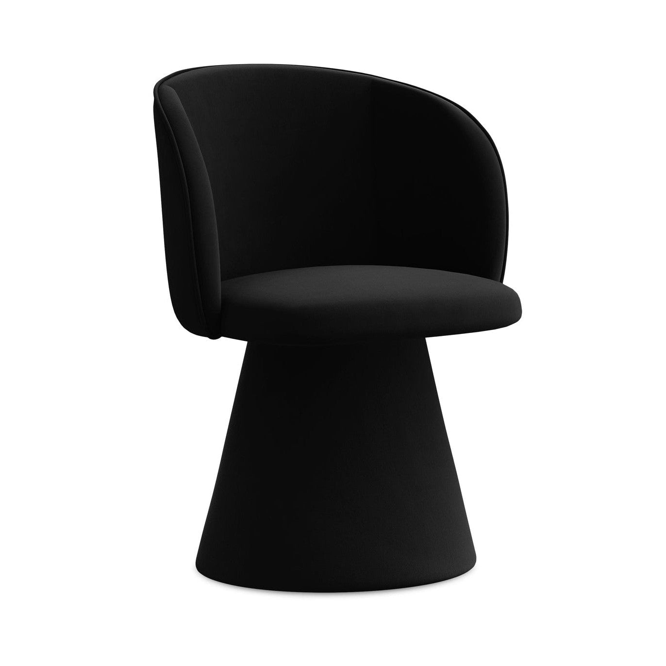 Samtstuhl MAIA schwarz