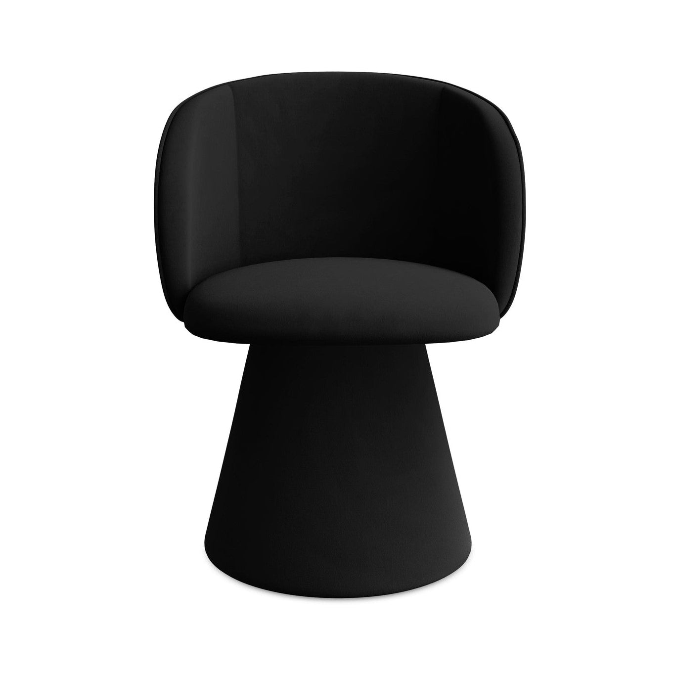 Samtstuhl MAIA schwarz