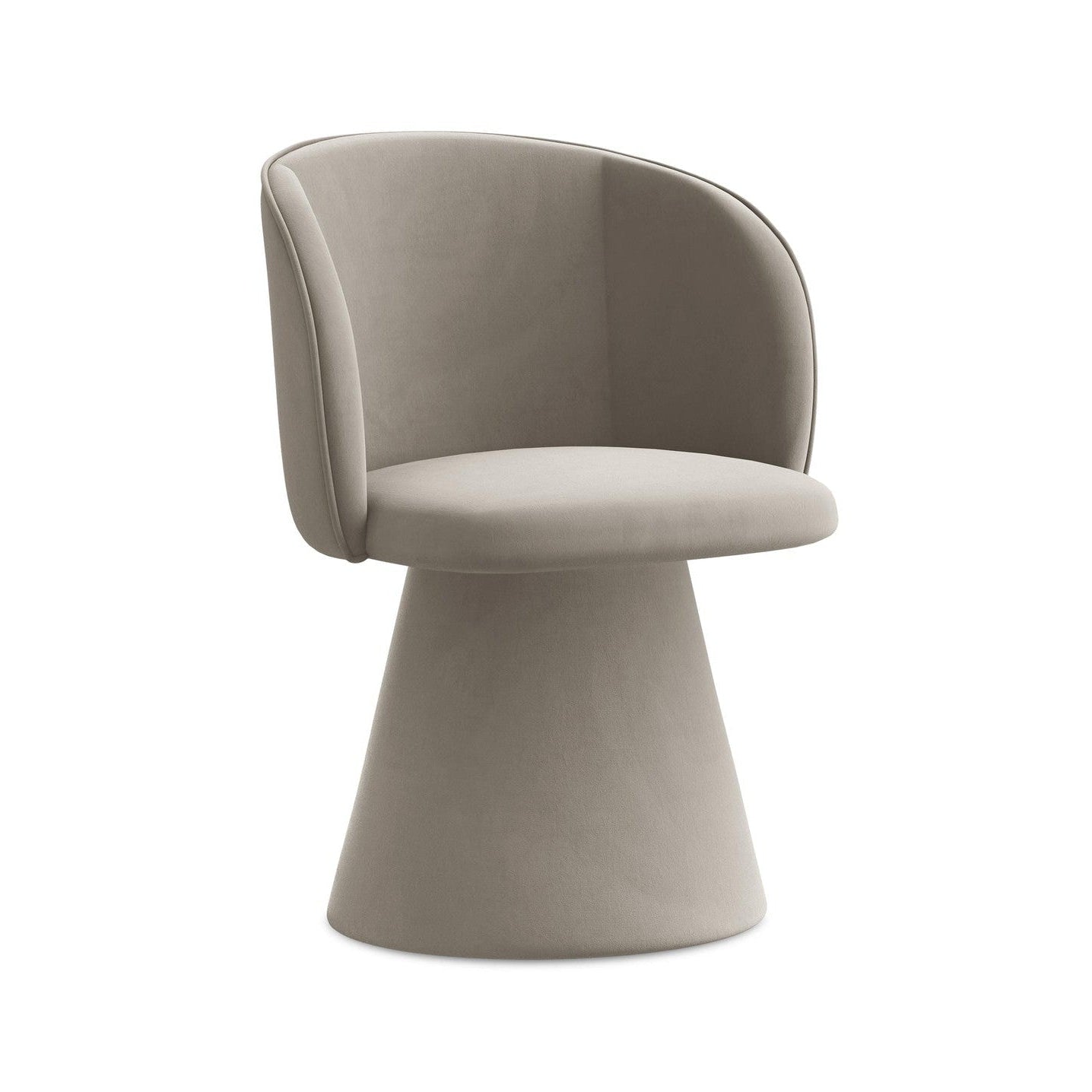 Velvet Chair MAIA taupe