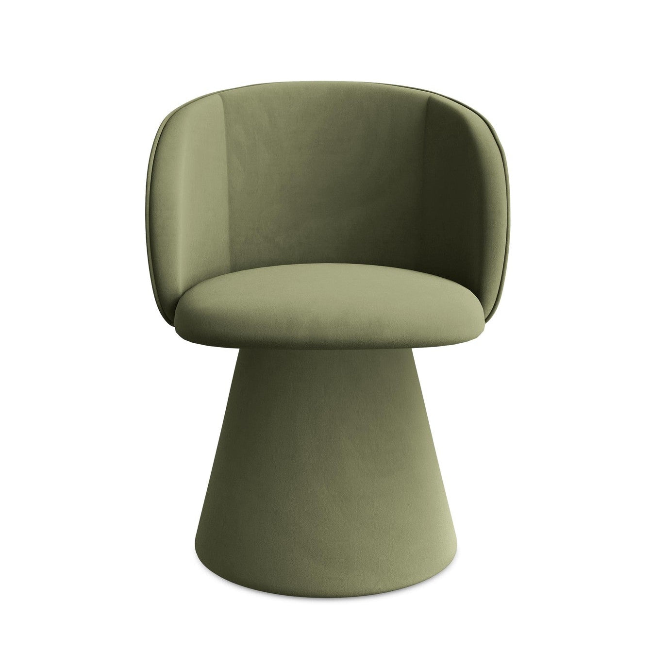 Velvet Chair MAIA Olive Green