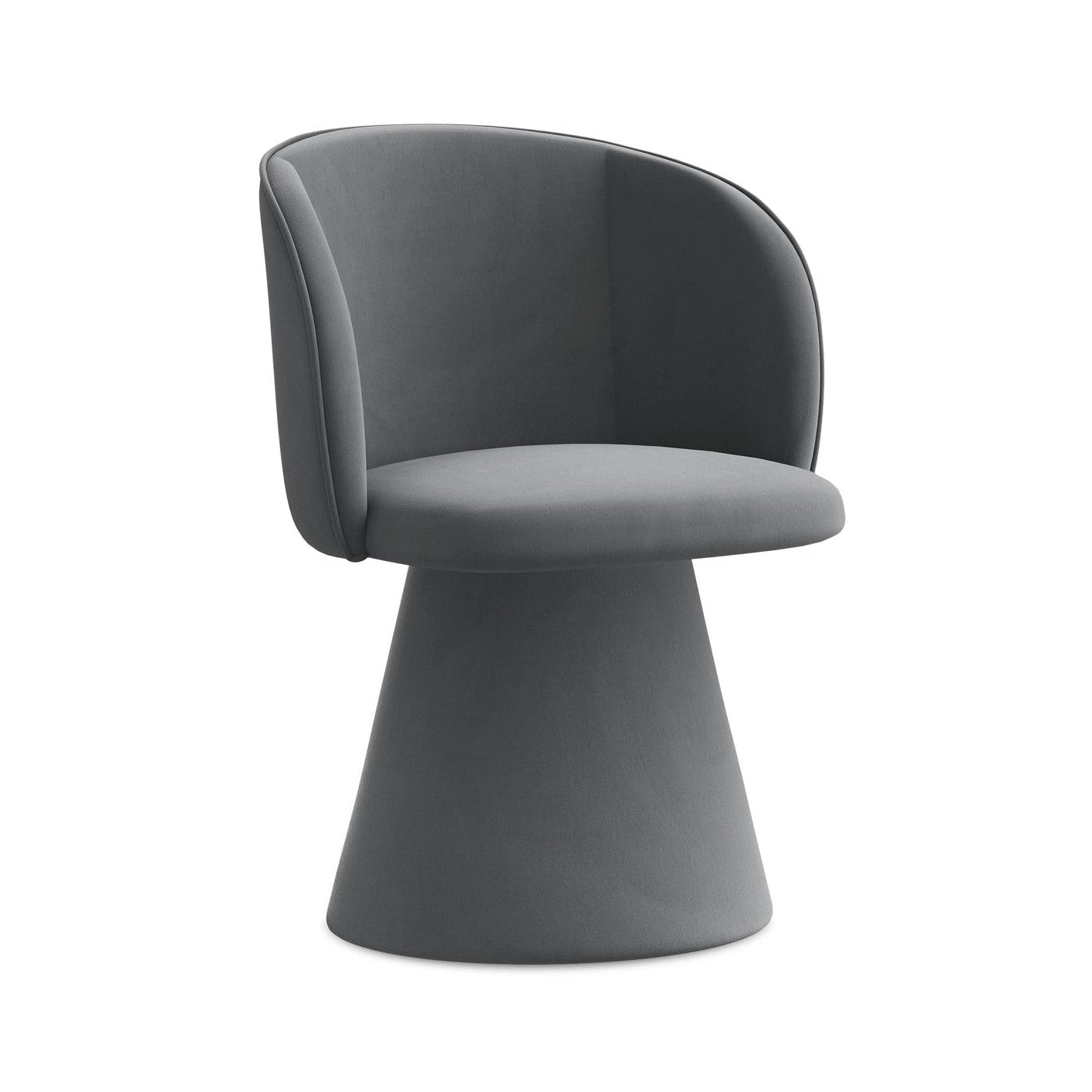 Velvet Chair MAIA Steel Gray