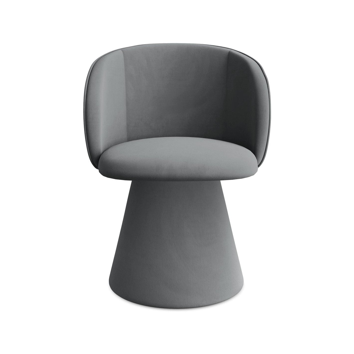 Velvet Chair MAIA Steel Gray