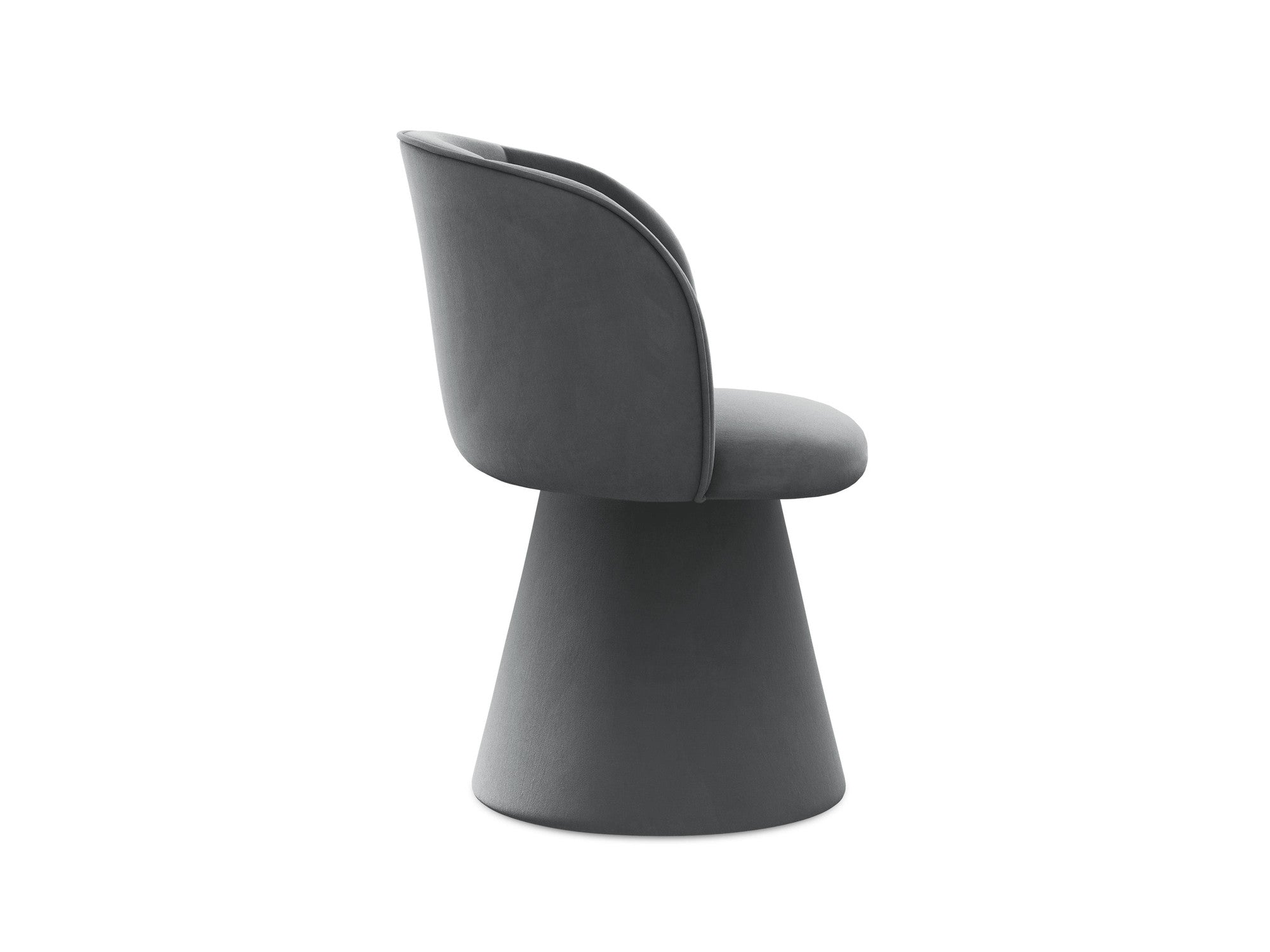 Velvet Chair MAIA Steel Gray