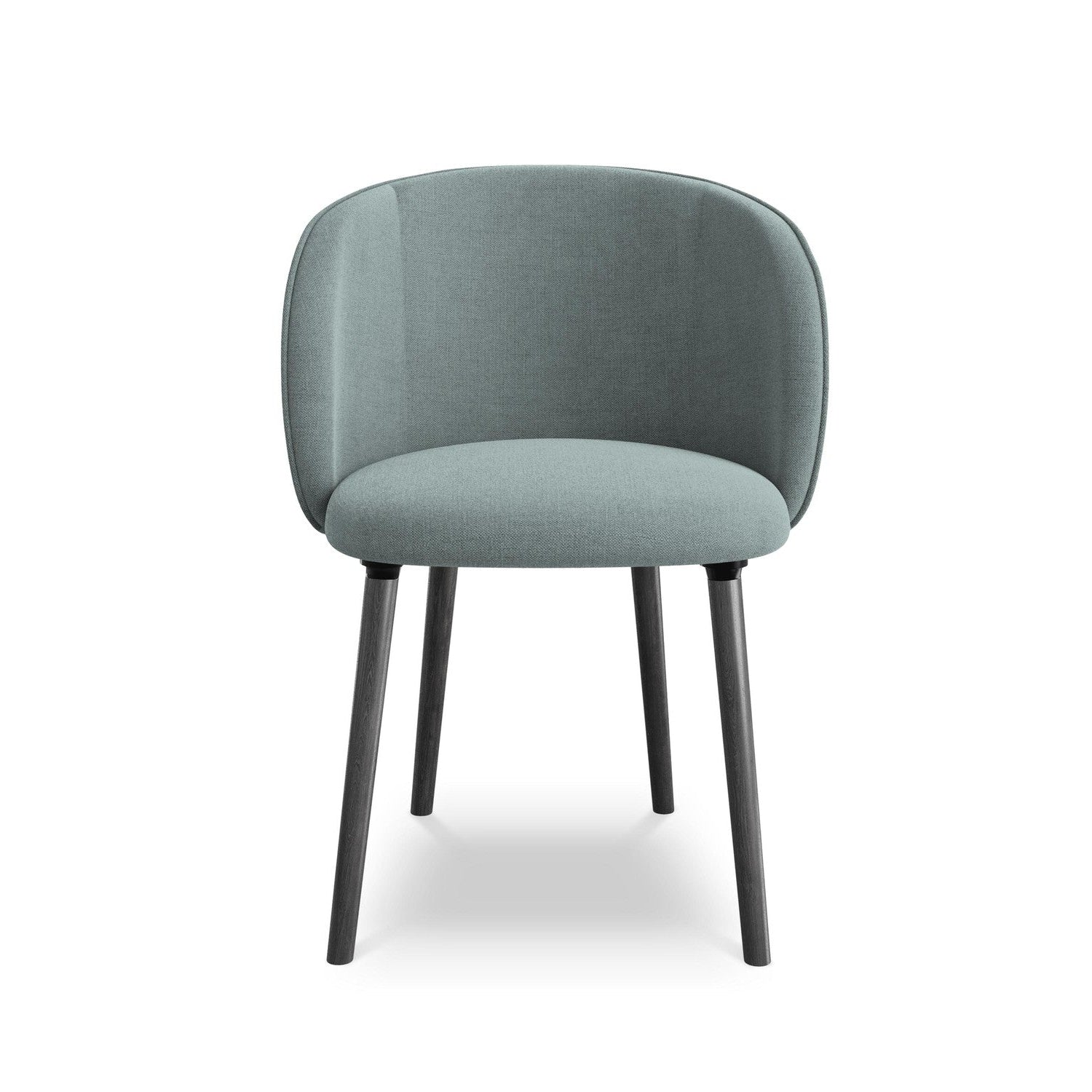 MAIA Chair in Denim Blue with Black Oak Base