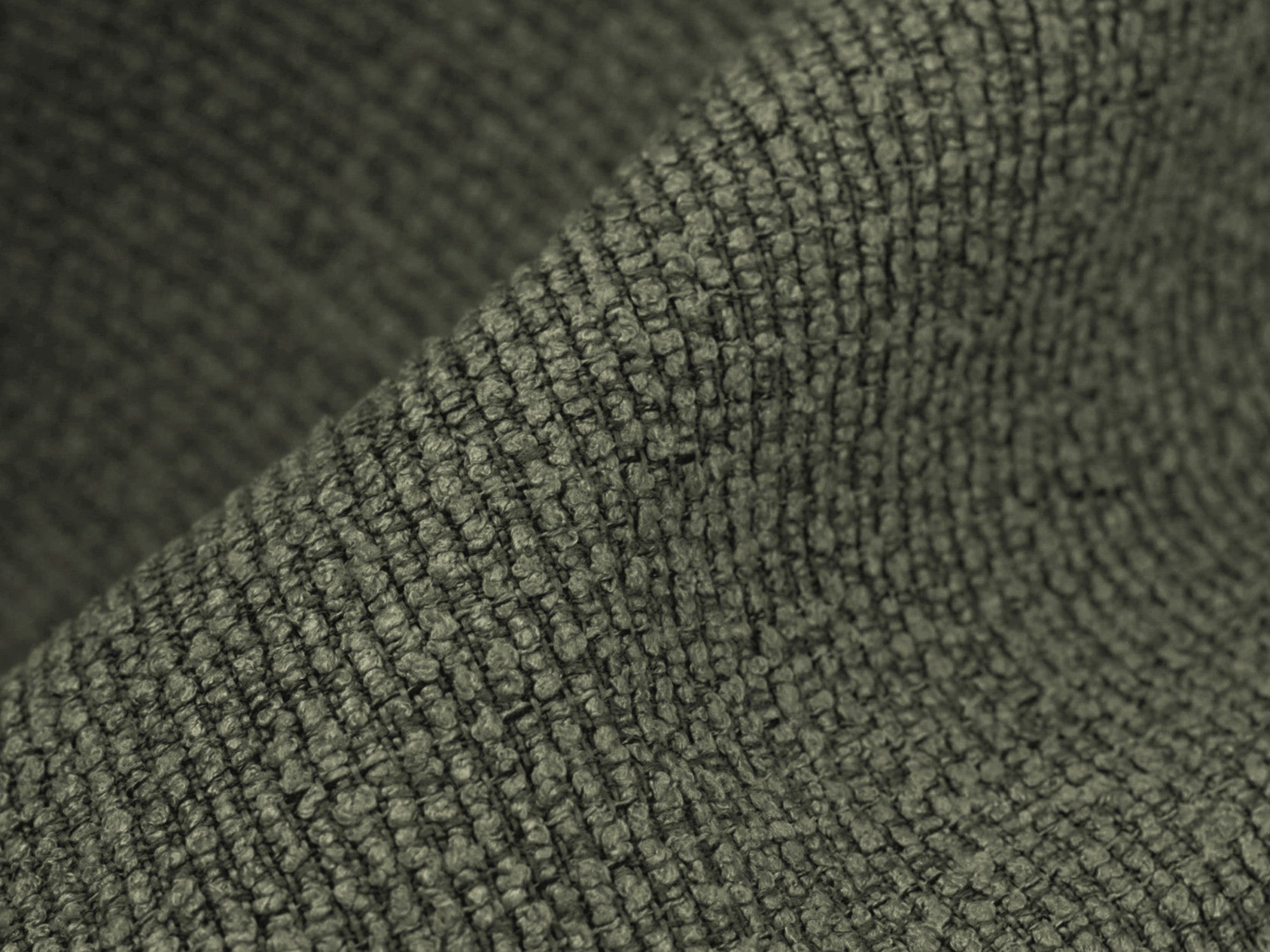 3-Seater Sofa MANAO Olive Boucle