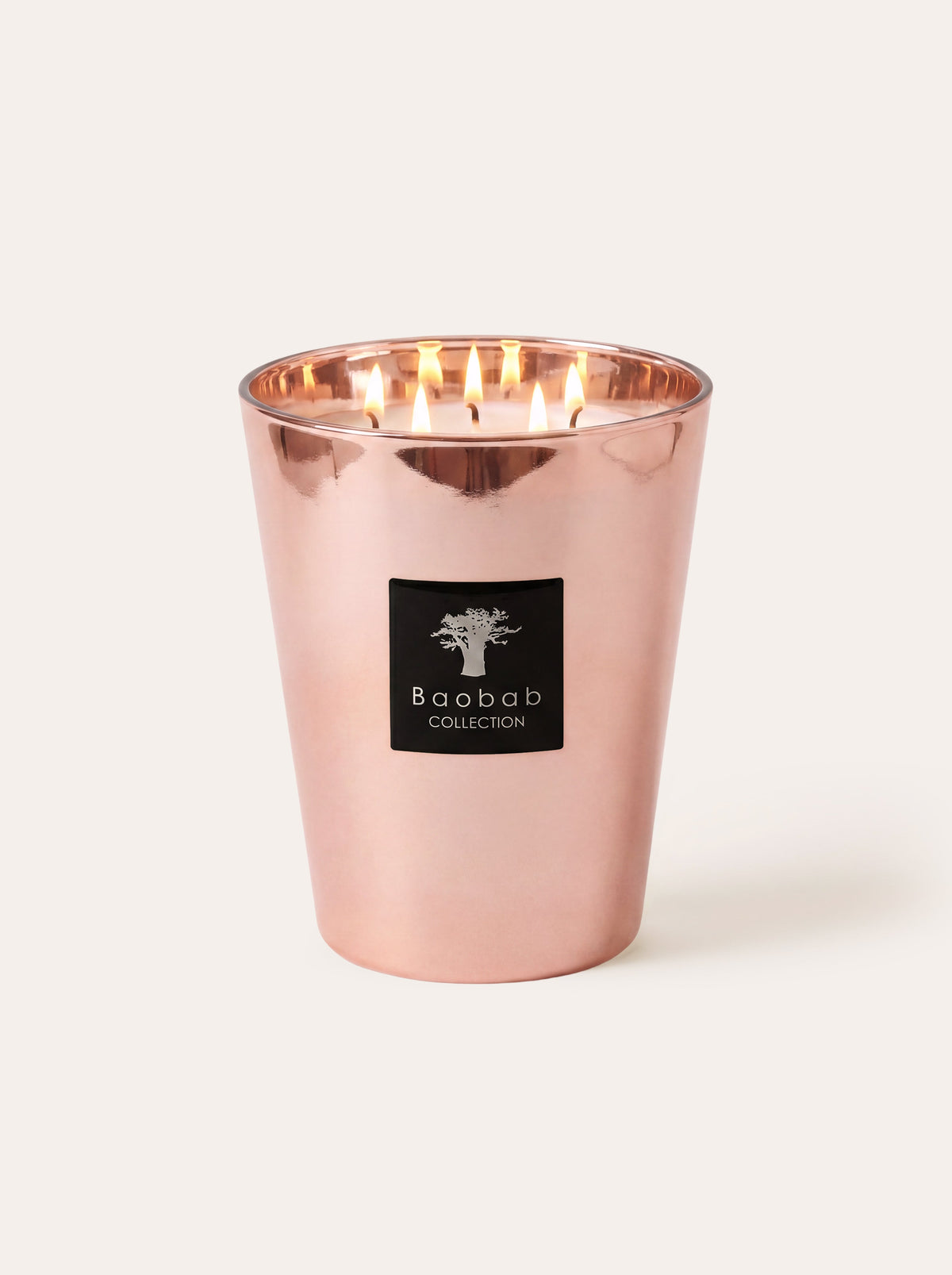 Świeca zapachowa LES EXCLUSIVES ROSEUM pudrowa róża i piżmo – Baobab Collection